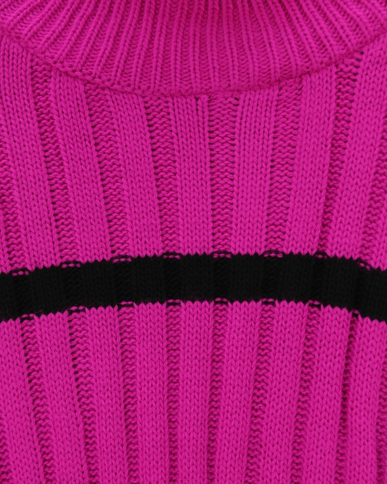 Striped Oversized-Sleeve Knit Sweater - Fuchsia - Podyumplus - by Peralane - photo 9