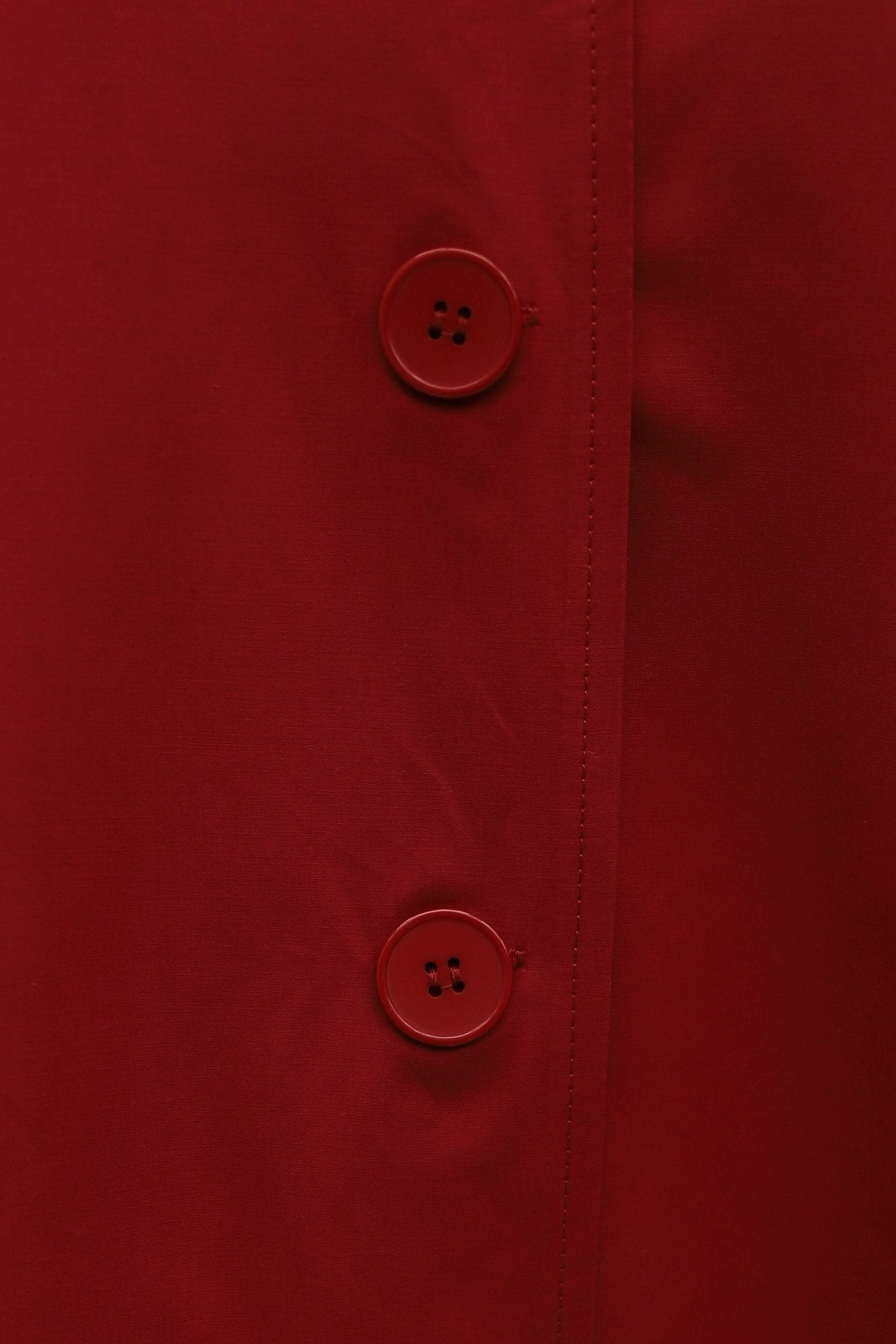 Lace Trim Hooded Button Jacket - Red - Podyumplus - by Peralane - photo 11