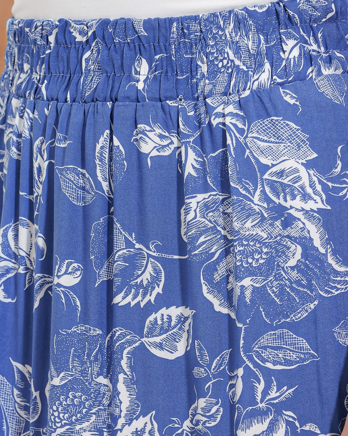 Women's Indigo Floral Long Viscose Skirt 1898 - Bigdart - by Peralane - photo 5