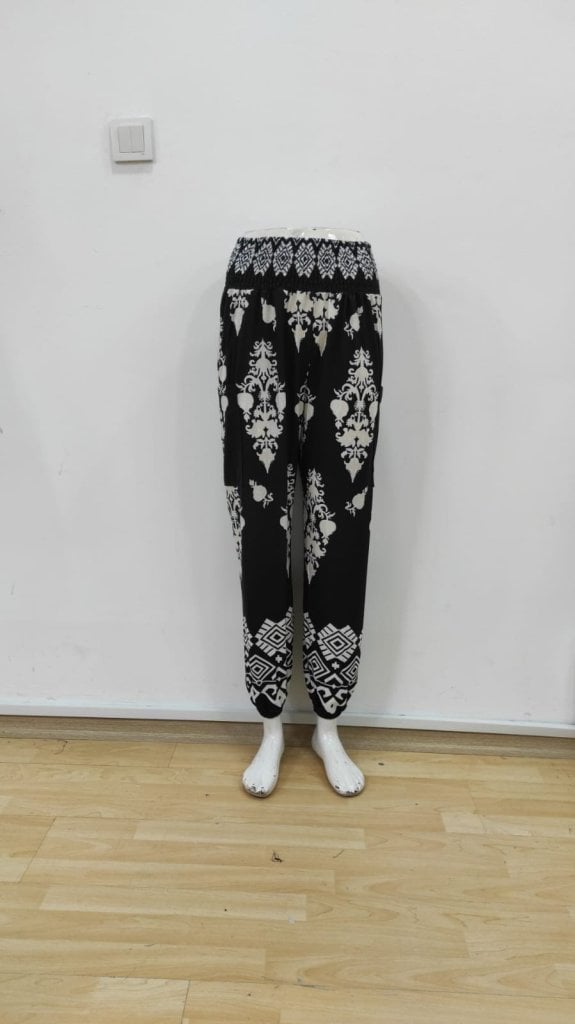 Women's High-Waist Patterned Elasticated Suprem Trousers - Janes - by Peralane - photo 4