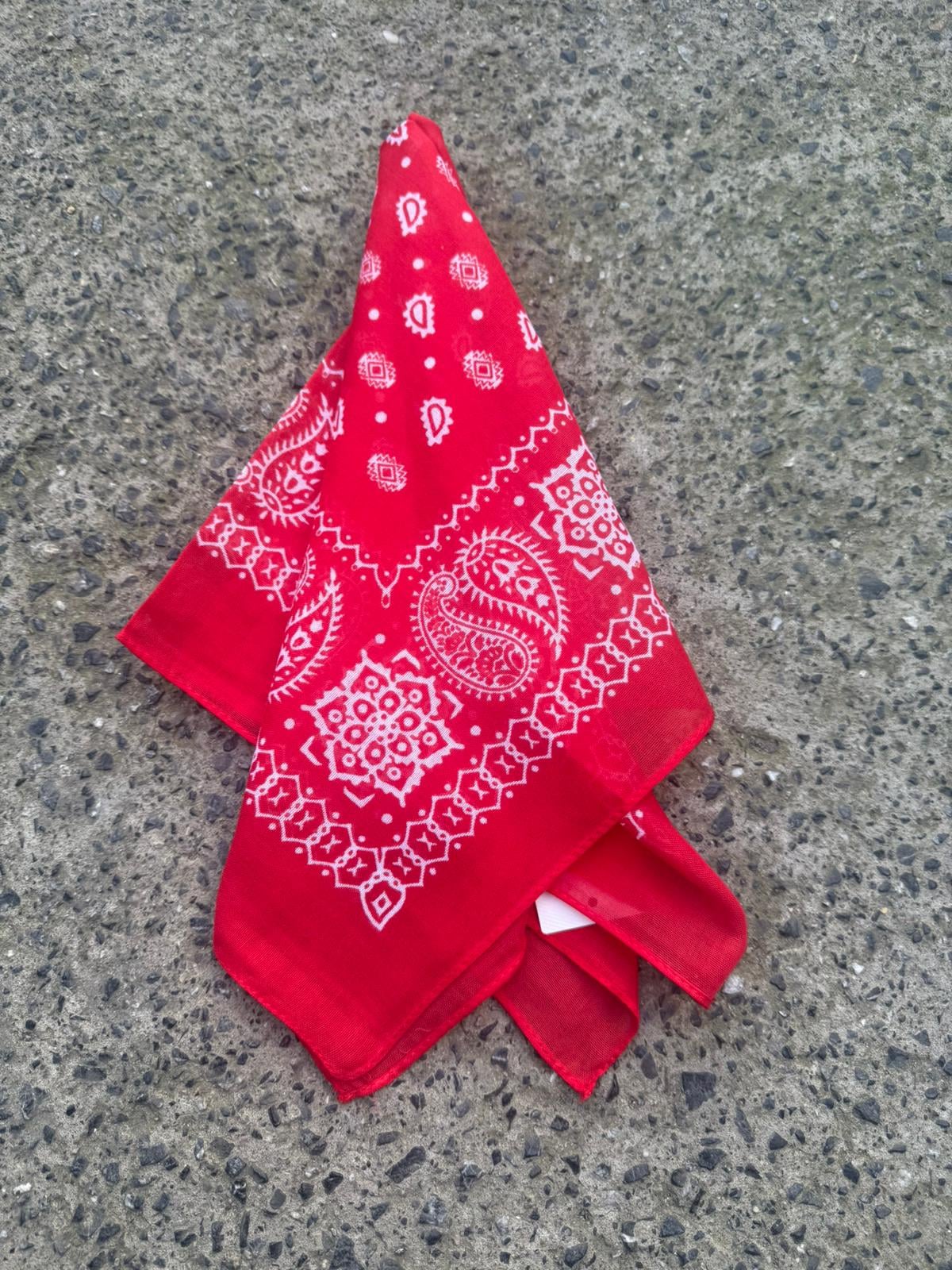 Red Paisley Print Bandana Scarf 50x50 cm - Nesvay - by Peralane - photo 2