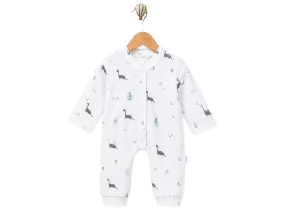 Boys' Dinosaur Print Baby Romper - Pack of 3 - Supermini - by Peralane