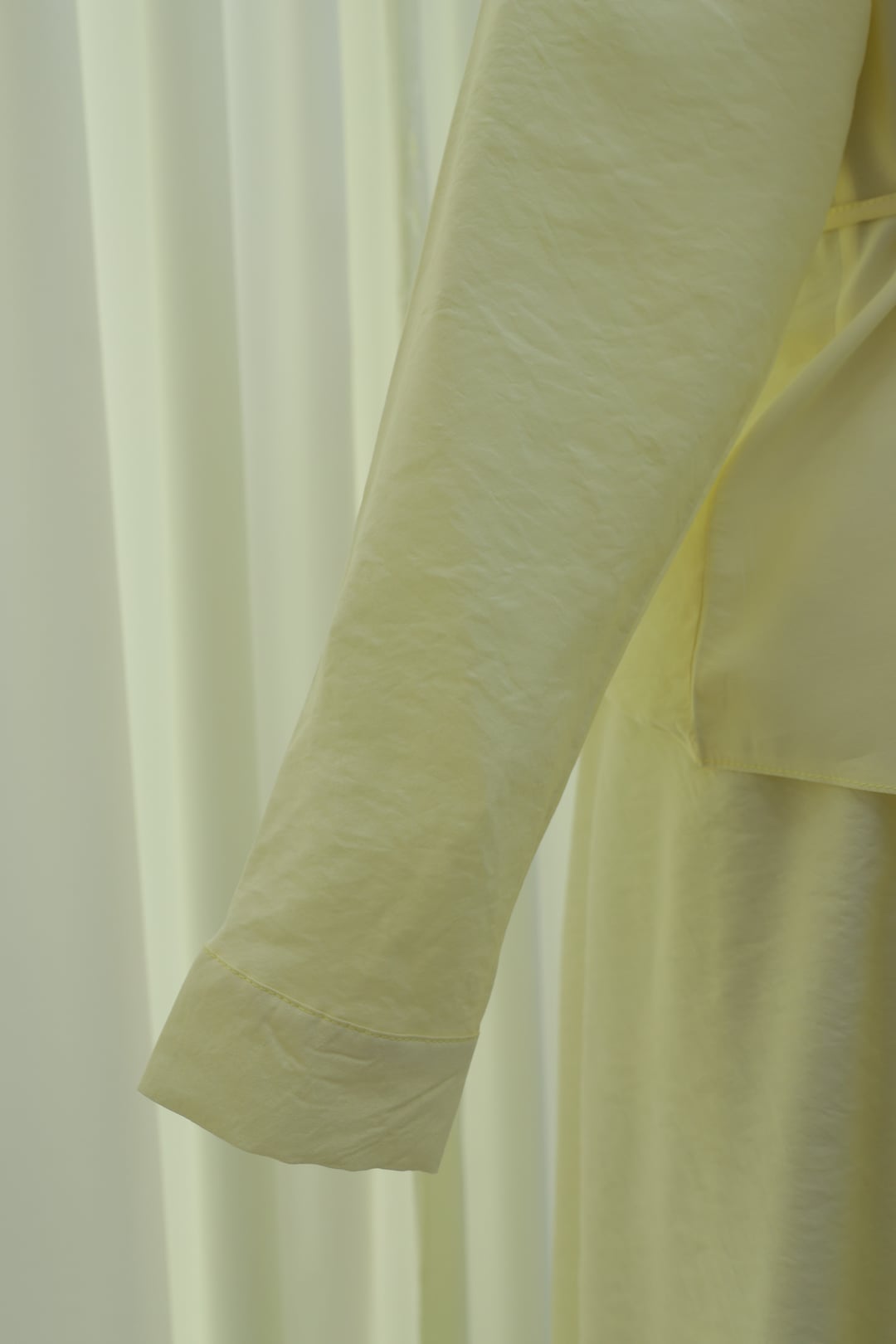 Pale Yellow Stone-Detailed Belted Polyviscose Two-Piece Modest Set - Podyumplus - by Peralane - photo 8