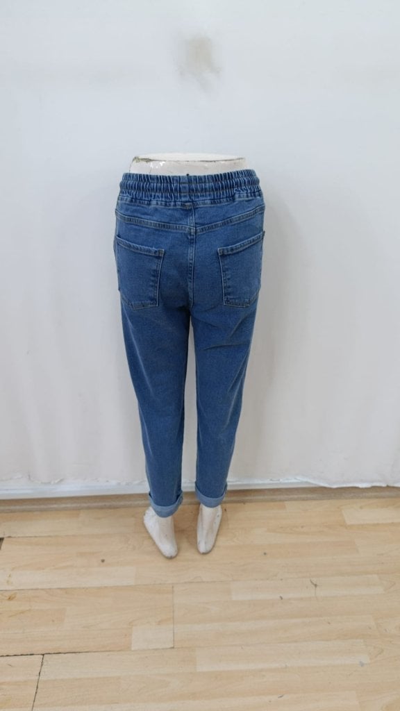 Women's High-Waist Drawstring Denim Trousers - Janes - by Peralane - photo 7