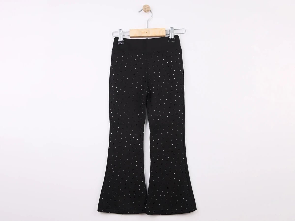 Girls' Stone-Embroidered Flared Leggings (Pack of 5) - Langa - by Peralane