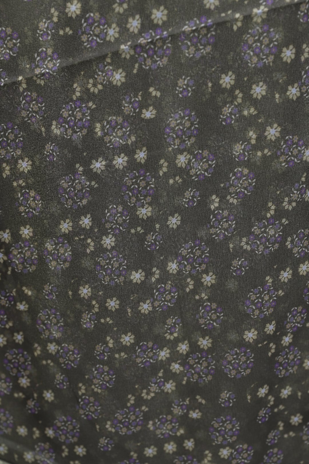 Crisp Floral Voile Scarf - Dark Brown - Podyumplus - by Peralane - photo 3