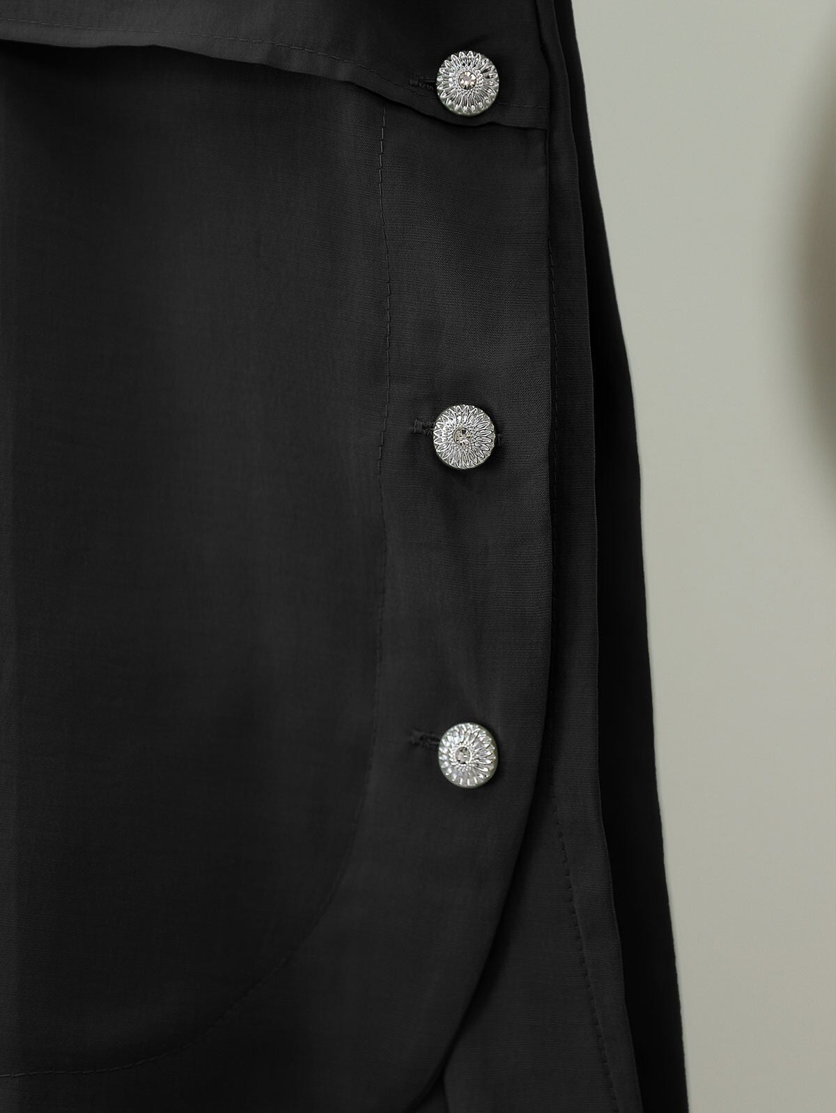 Women's Black Long-Sleeved Blouse with Vest Detail and Back Lace-Up (Size 36-40) - Podyumplus - by Peralane - photo 5