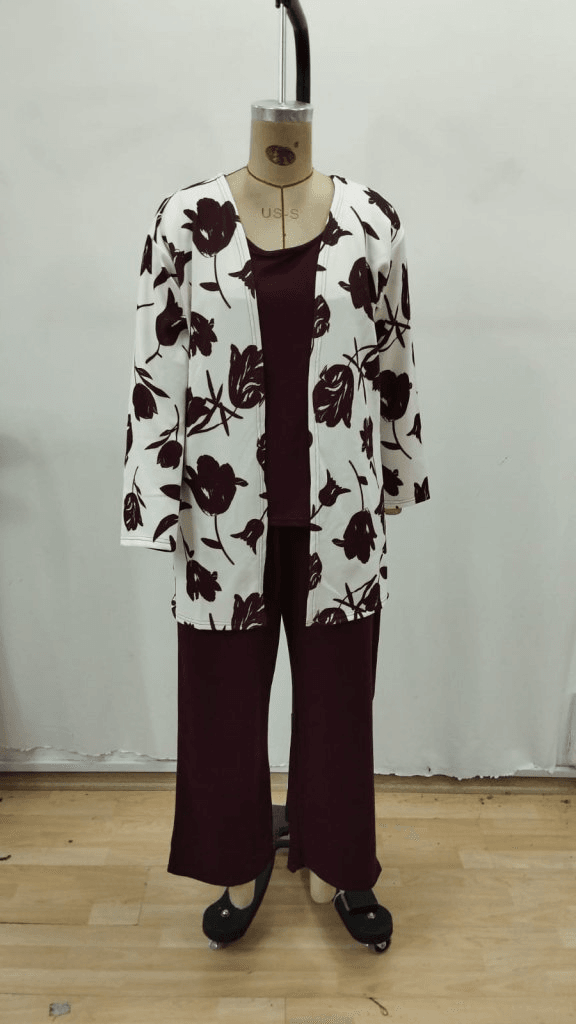 Women's Three-Piece Set: Open-Front Jacket, Sleeveless Blouse, and Trousers - Janes - by Peralane - photo 4