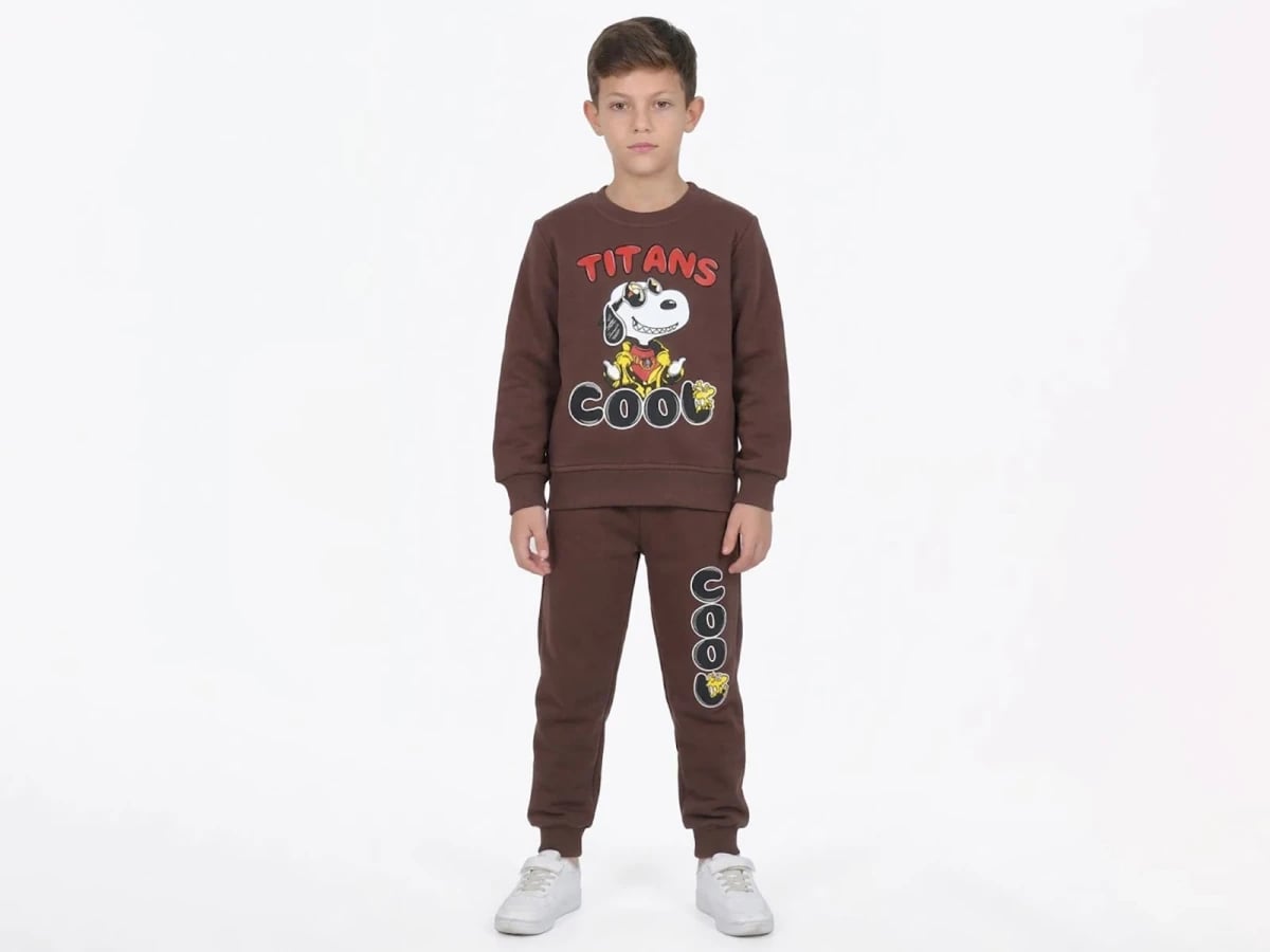 Titans Cool Printed Sweatshirt and Trousers Set for Boys - CMK - by Peralane