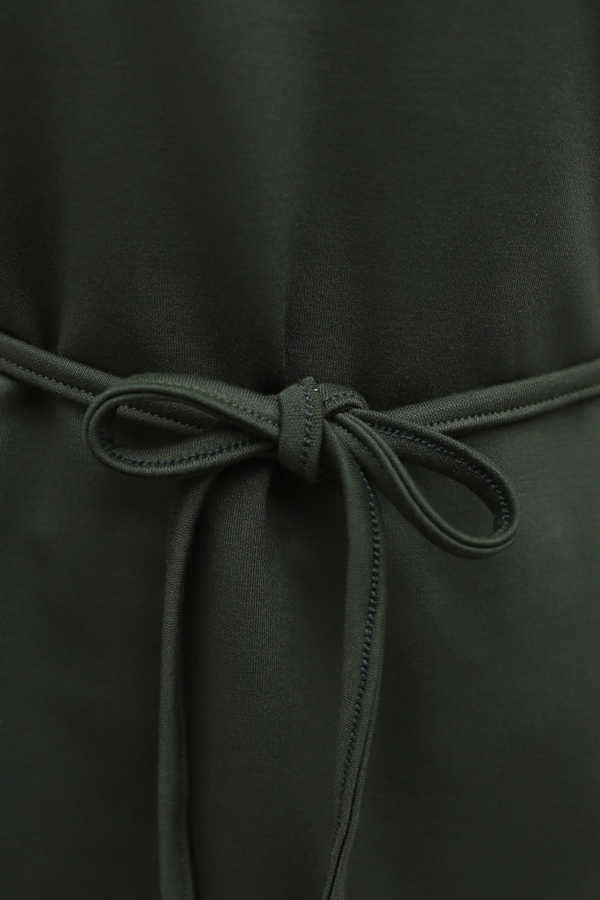Embroidered Two-Piece Modest Set with Tie Belt - Olive Green - Podyumplus - by Peralane - photo 7