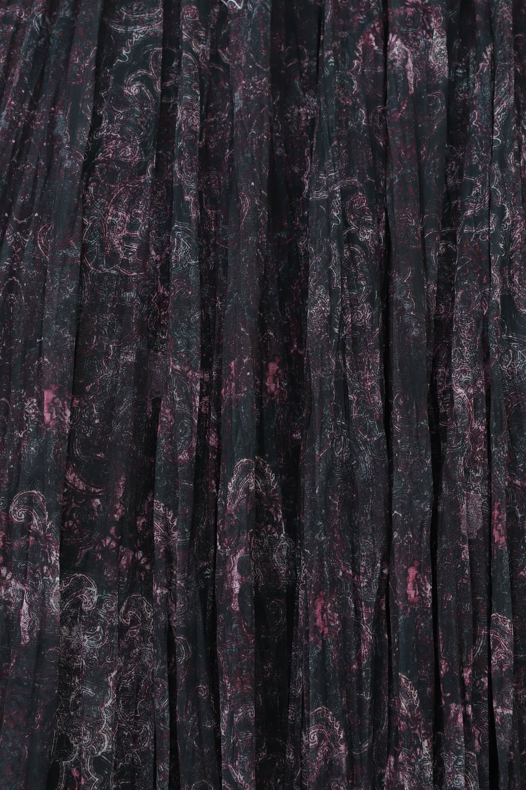 Mixed Print Elasticated Waist Asymmetric Lined Tulle Skirt - Cherry - Podyumplus - by Peralane - photo 6