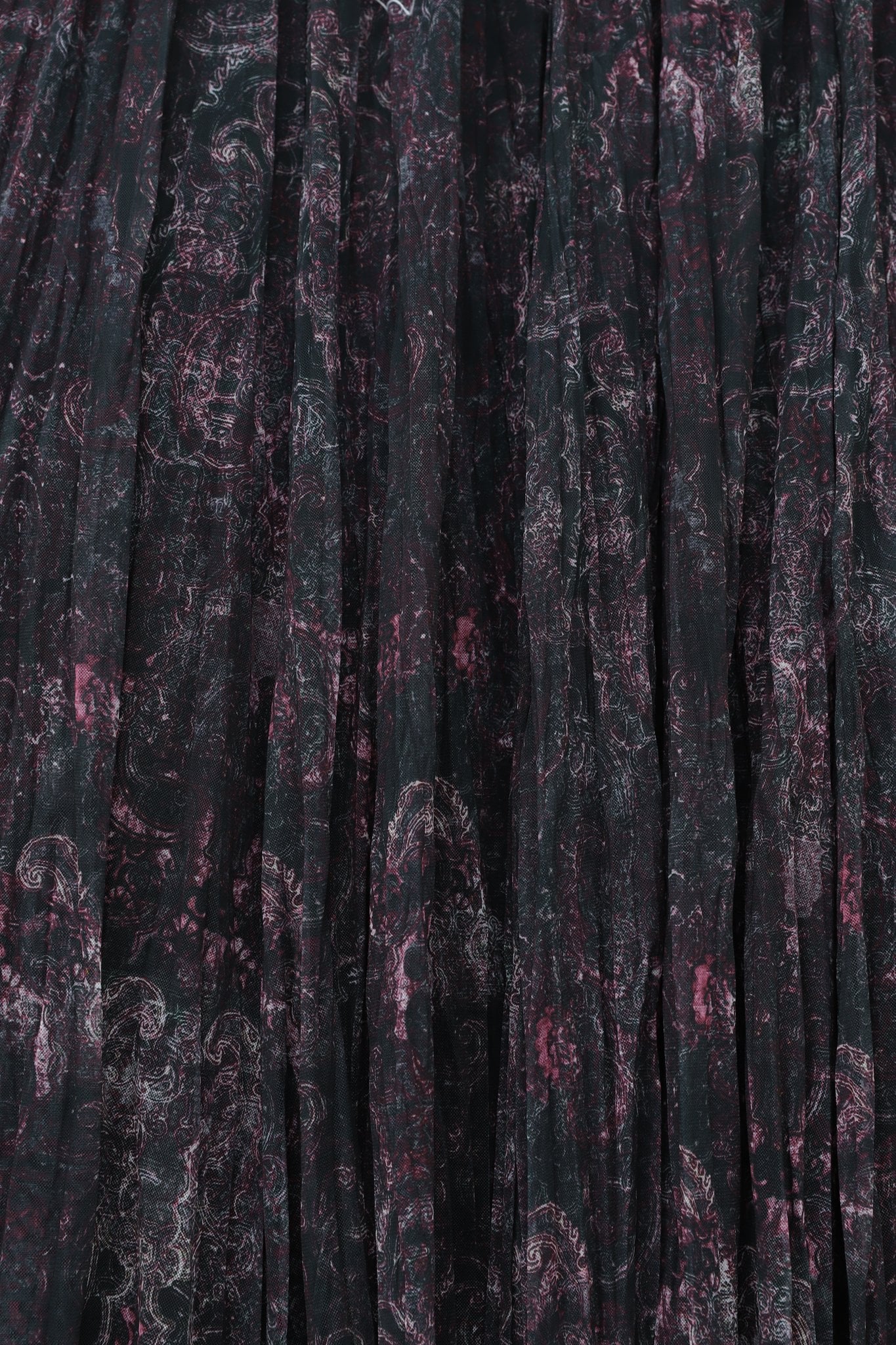 Mixed Print Elasticated Waist Asymmetric Lined Tulle Skirt - Cherry - Podyumplus - by Peralane - photo 6