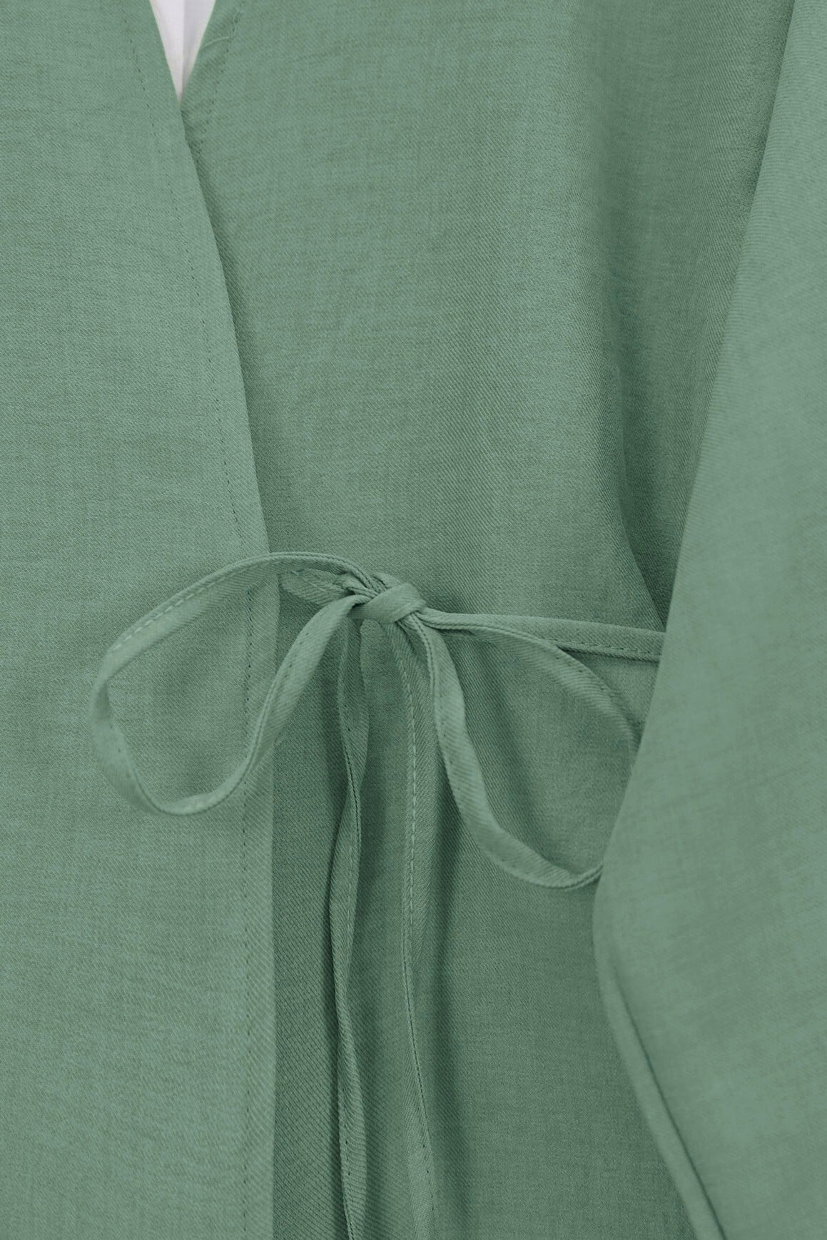 Mint Wrap-Front Kimono and Wide-Leg Trousers Co-ord Set - Podyumplus - by Peralane - photo 5