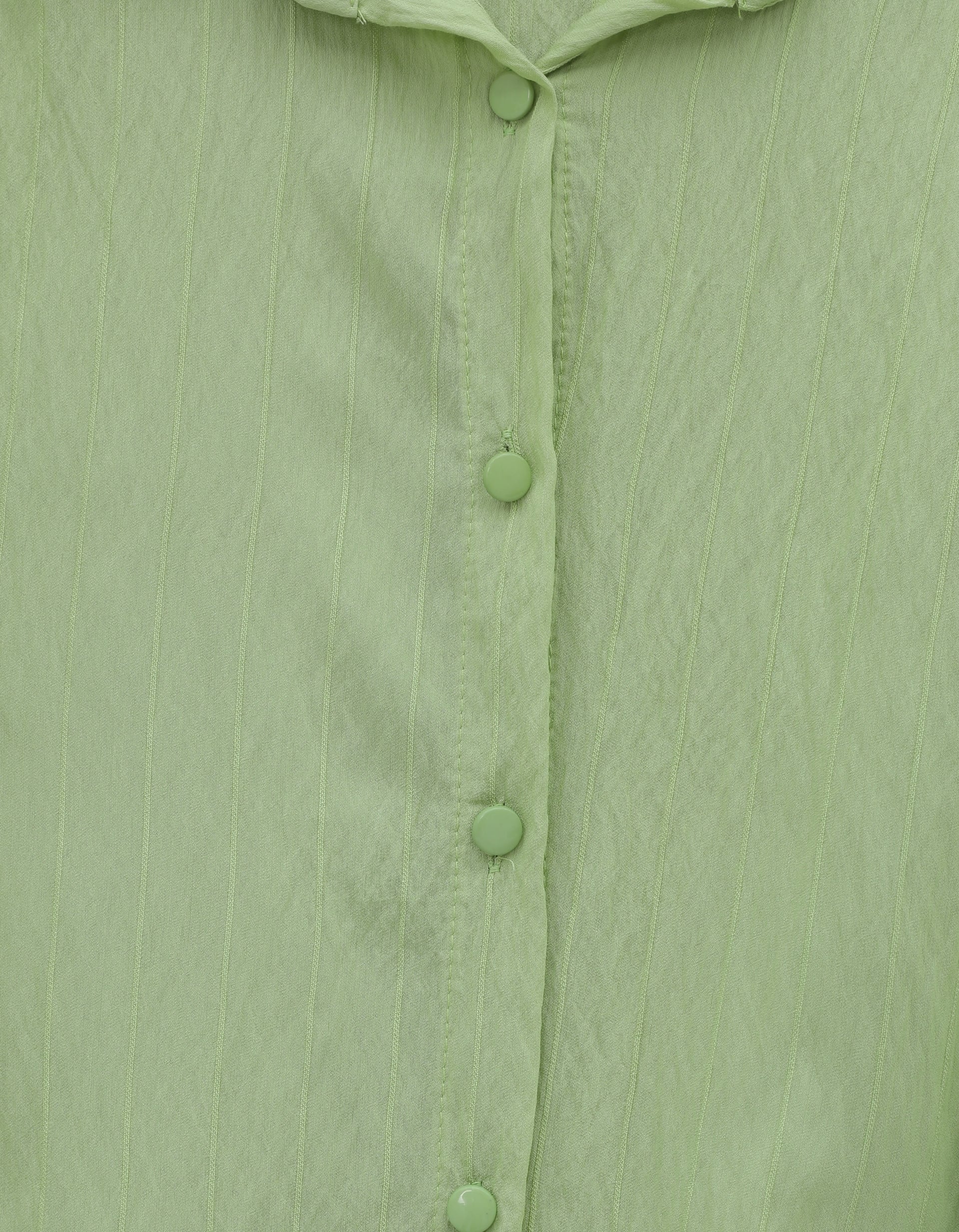 Women's Striped Lace-Up Sleeve Blouse in Light Green - Podyumplus - by Peralane - photo 6