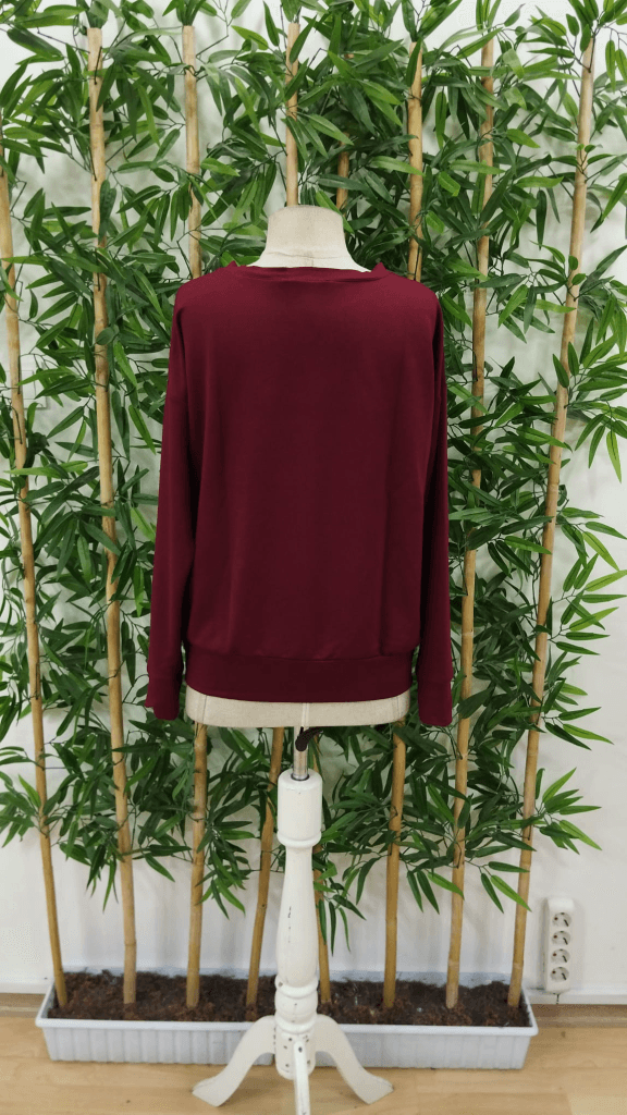 Women's Long Sleeve Crew Neck Patterned Viscose Two-Thread Blouse - Janes - by Peralane - photo 5