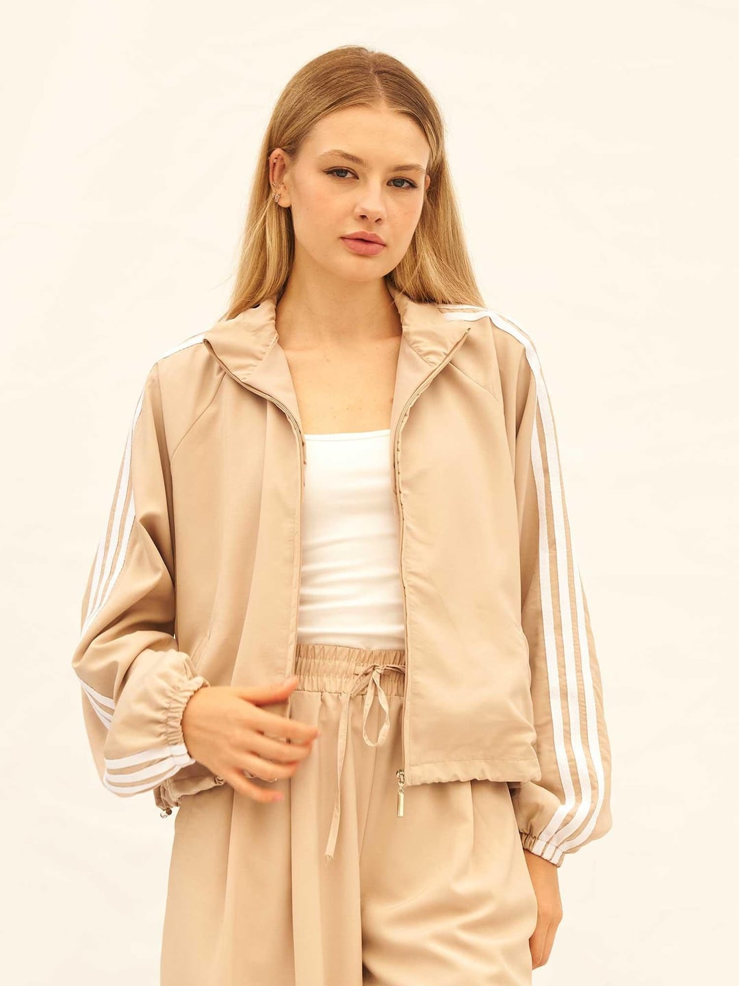 Contrast Stripe Zip-Up Tracksuit Set - Lefon - by Peralane - photo 6