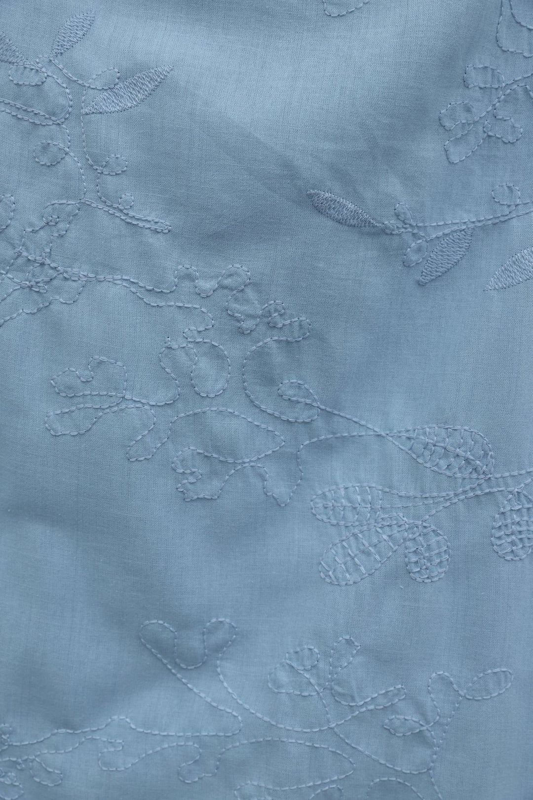 Light Blue Patterned Wrap Skirt with Tie Waist - Podyumplus - by Peralane - photo 5