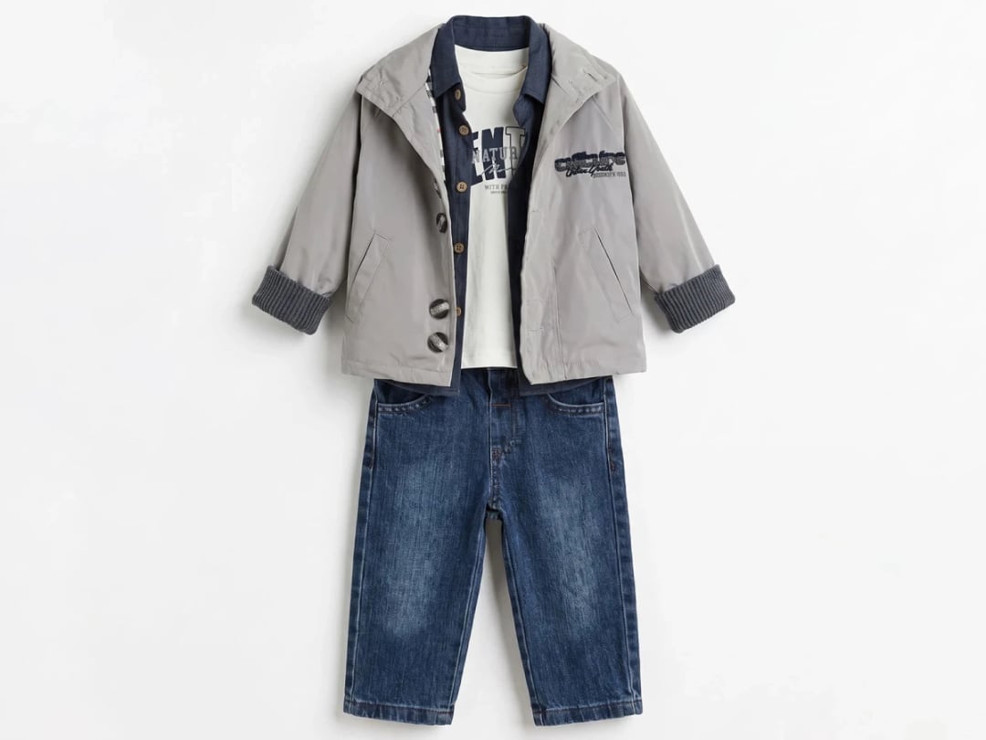 Brooklyn Embroidered Pocket Jacket Shirt Boys' 4-Piece Set - Canoz - by Peralane