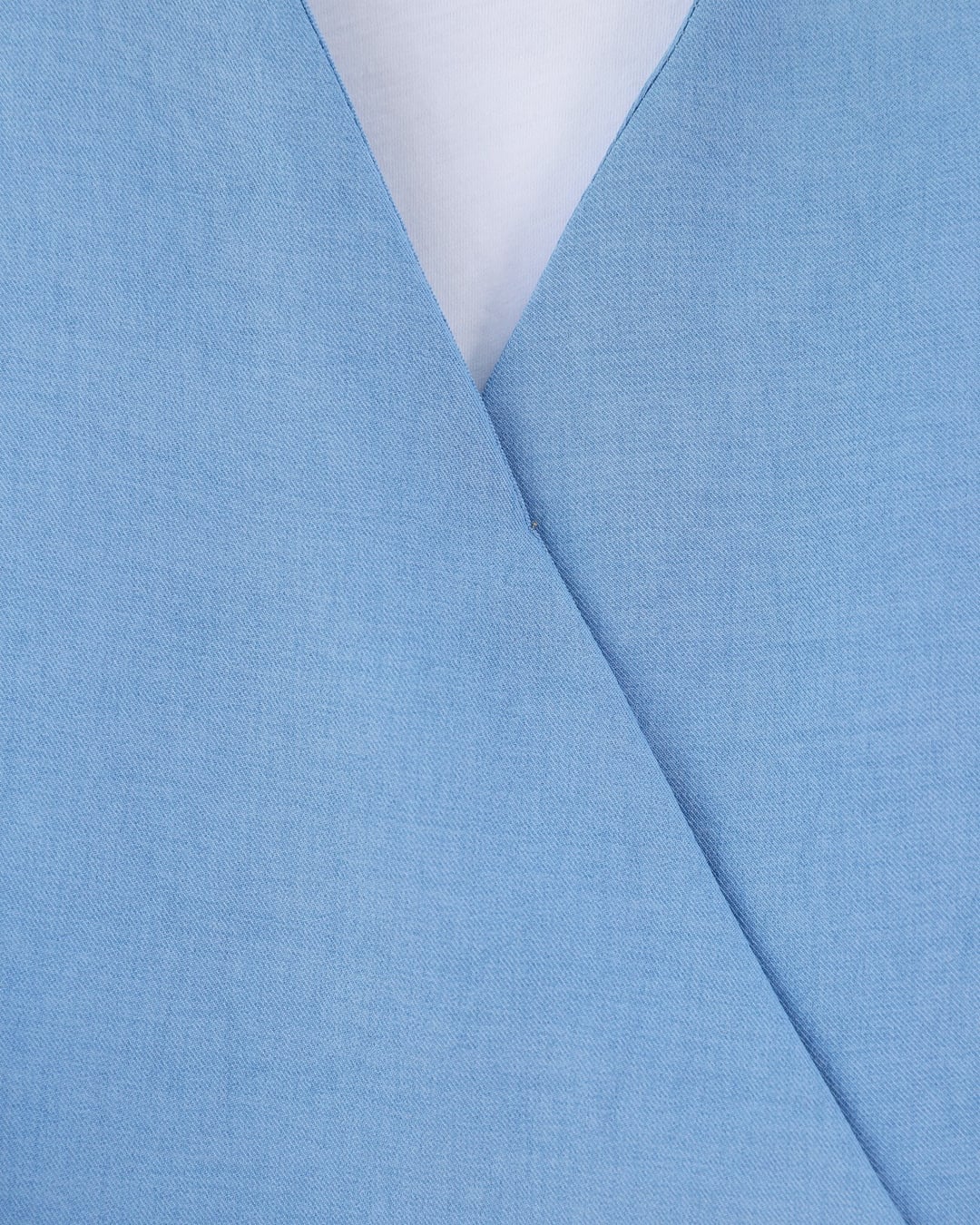 Side-Tie Linen Look Two-Piece Set with Skirt - Light Blue - Podyumplus - by Peralane - photo 8