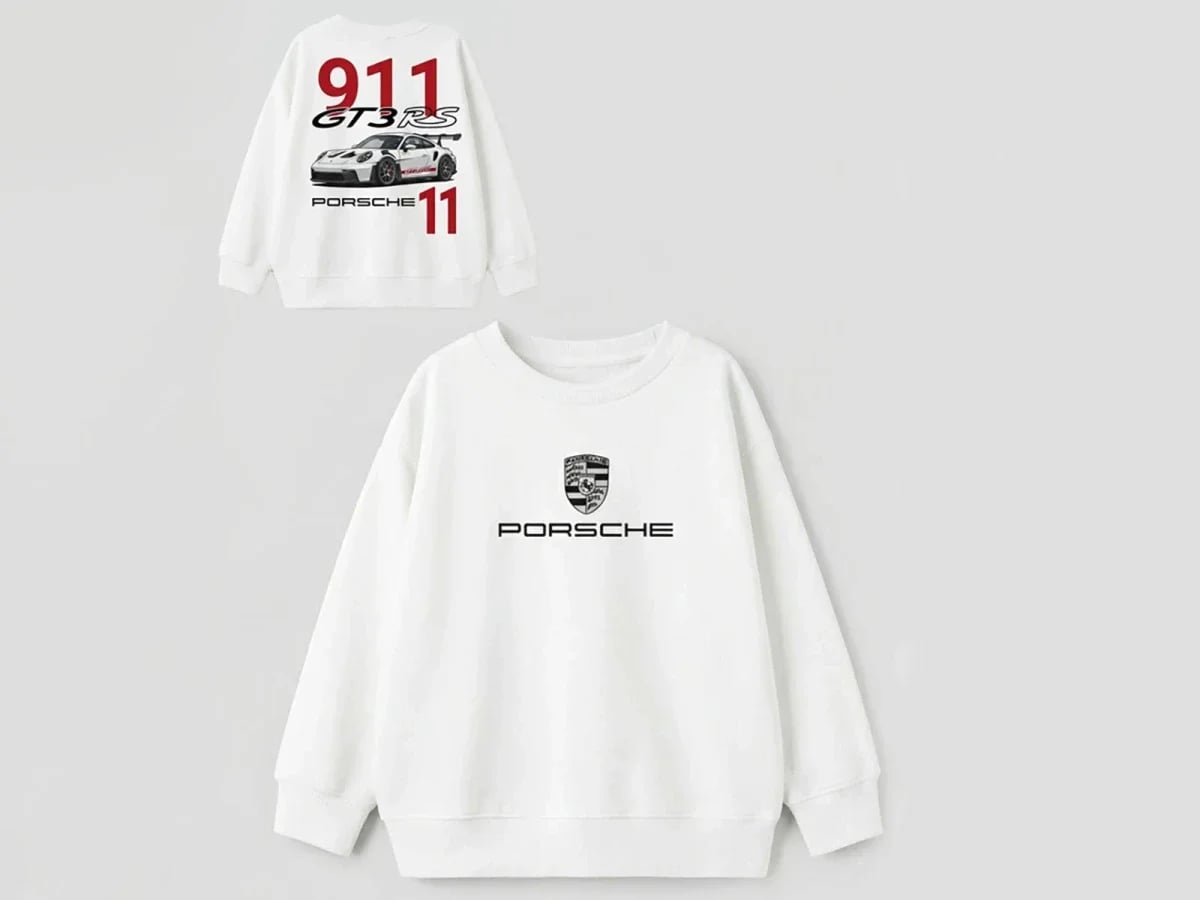 Boys' Porsche Print Fleece Sweatshirt - Replikas - by Peralane
