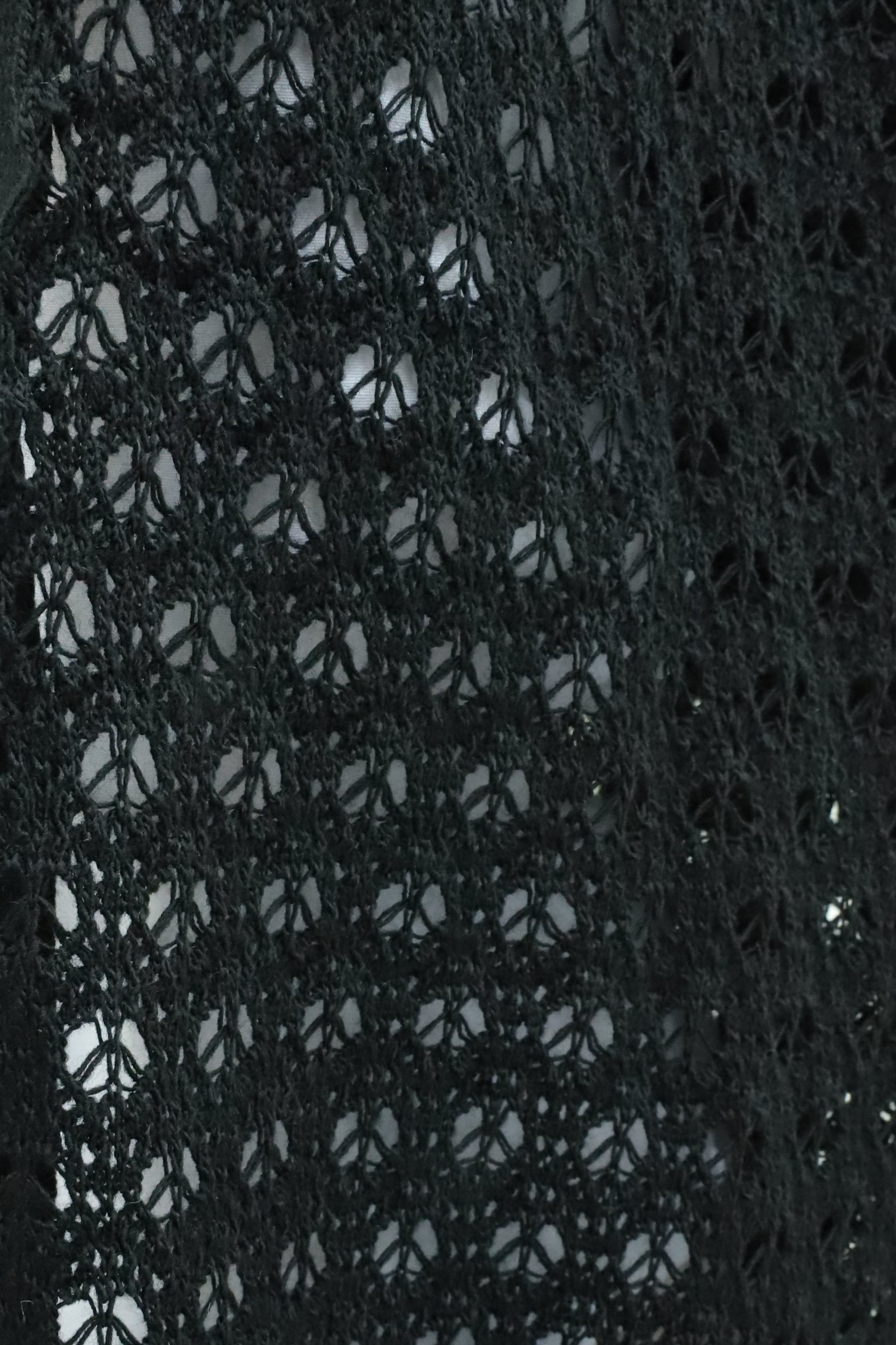 Open-Knit Black Cardigan - Podyumplus - by Peralane - photo 7