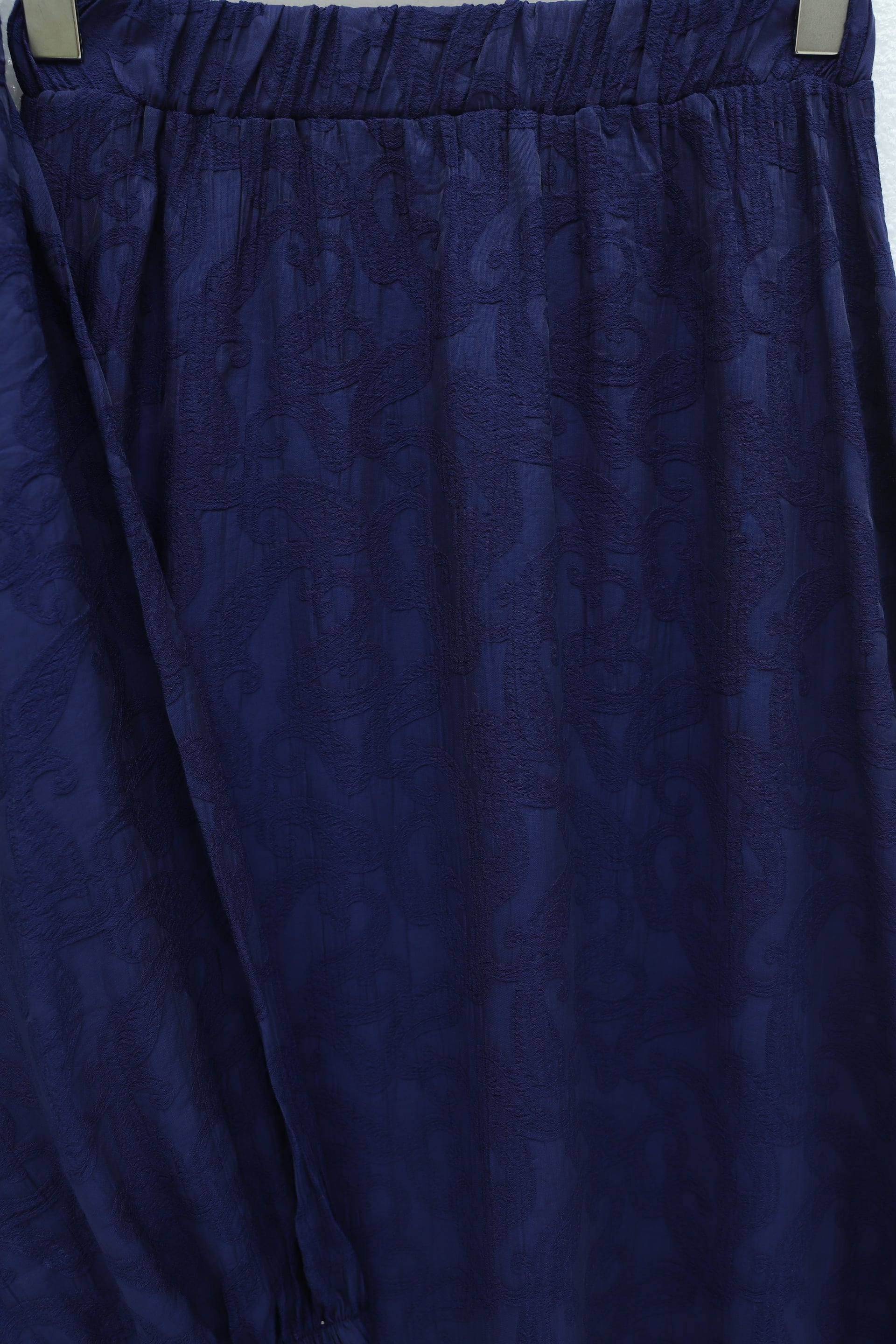 Navy Blue Jacquard Modest Set with Blouse and Maxi Skirt - Podyumplus - by Peralane - photo 5