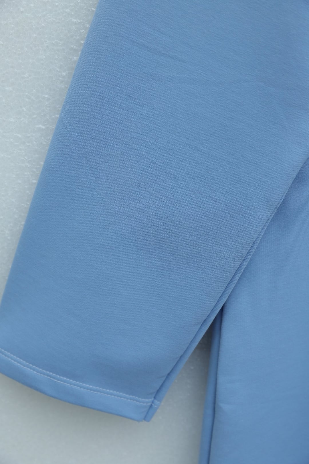 Collar Button Tie Waist Knit Dress - Light Blue - Podyumplus - by Peralane - photo 6