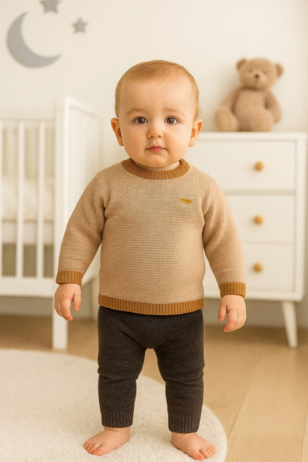 Knitted Baby Boy Set - 1013 - Has Bereket - by Peralane