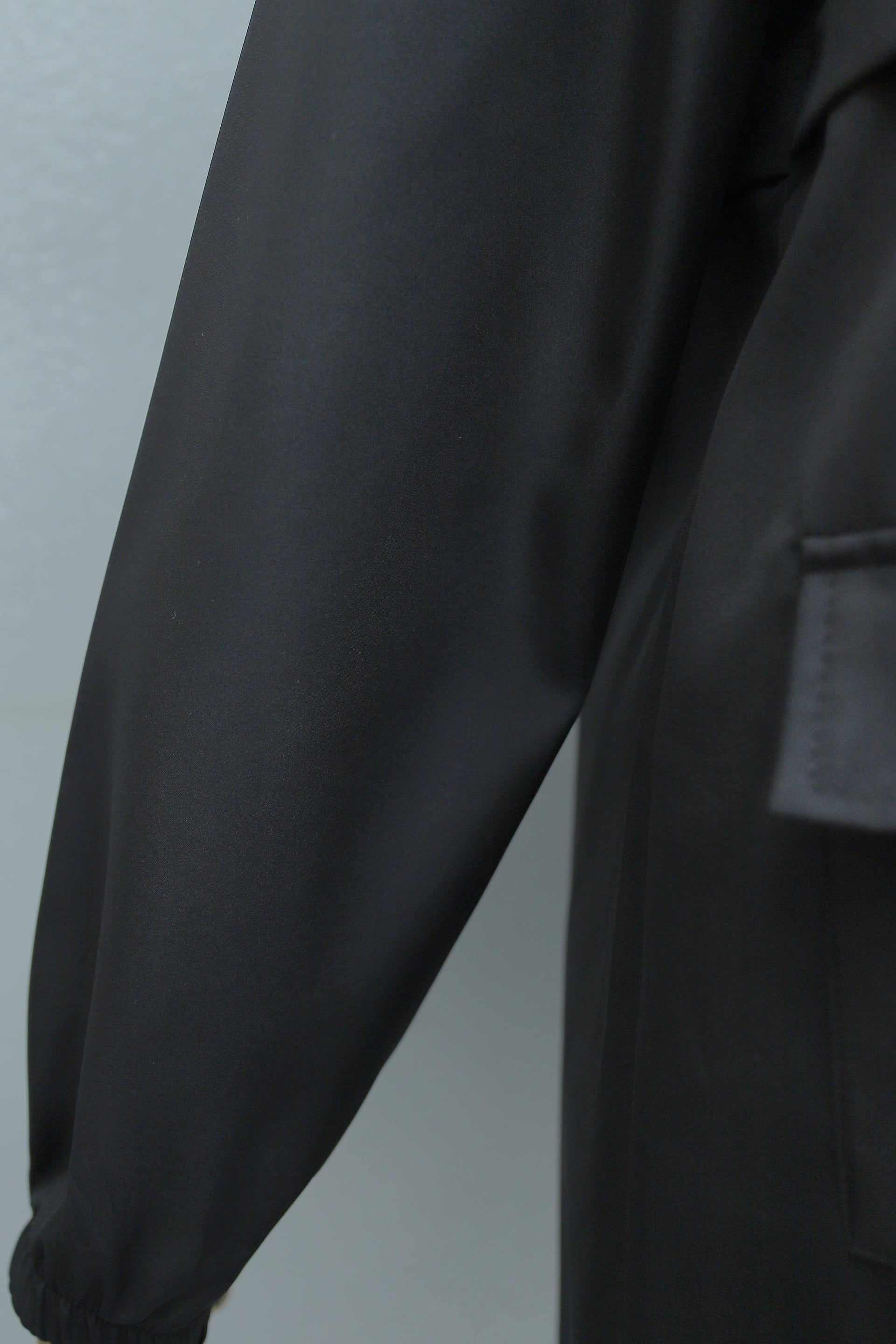 Black Hooded Full-Zip Raincoat with Flap Pockets - Podyumplus - by Peralane - photo 9