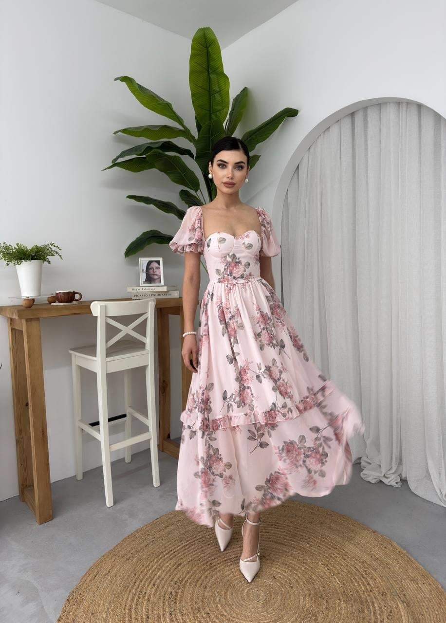 Caso Midi Dress Floral Print Pink - Etika - by Peralane - photo 8