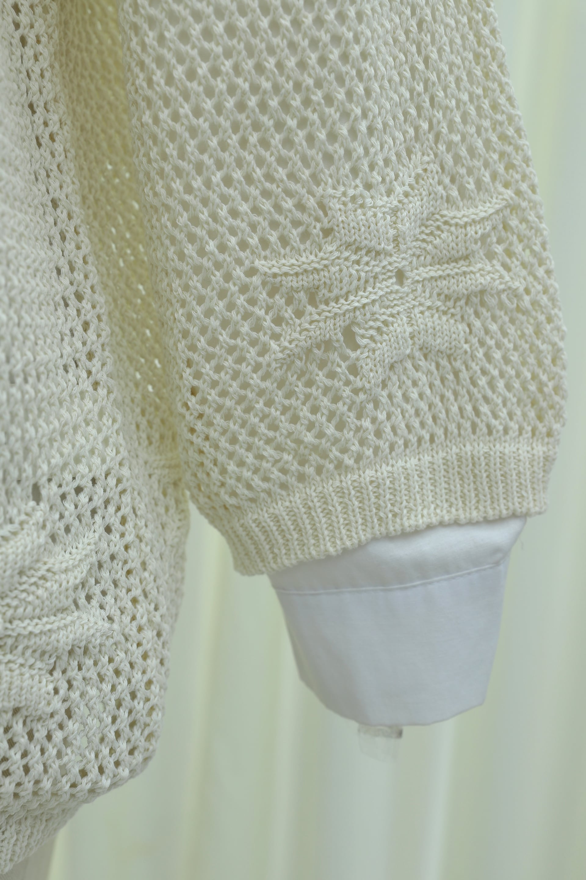 Cream Floral Knit Cardigan for Women - Podyumplus - by Peralane - photo 8