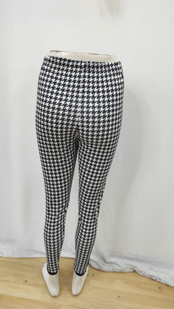 Women's High Waist Houndstooth Stripe Side Knit Trousers - Janes - by Peralane - photo 7