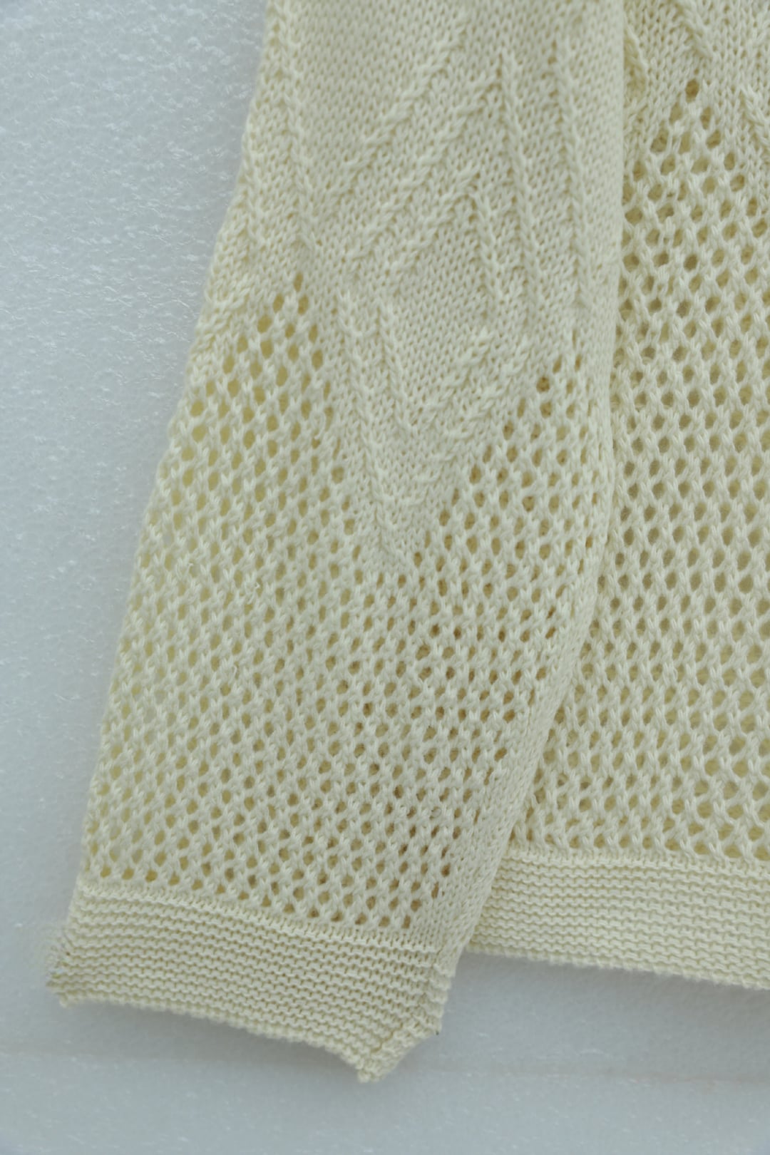 Beige Patterned Open-Knit Sweater for Women - Podyumplus - by Peralane - photo 6