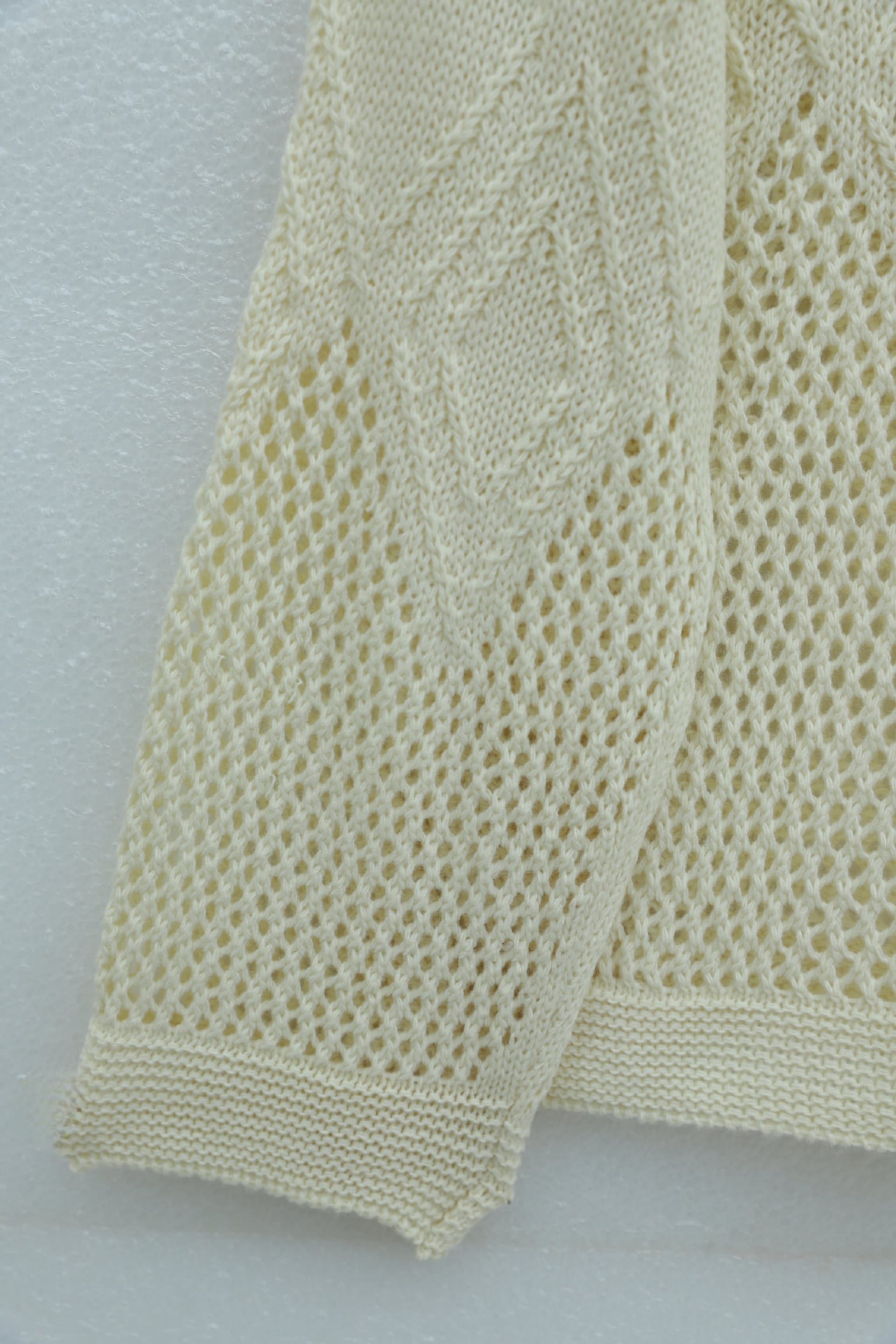 Beige Patterned Open-Knit Sweater for Women - Podyumplus - by Peralane - photo 6