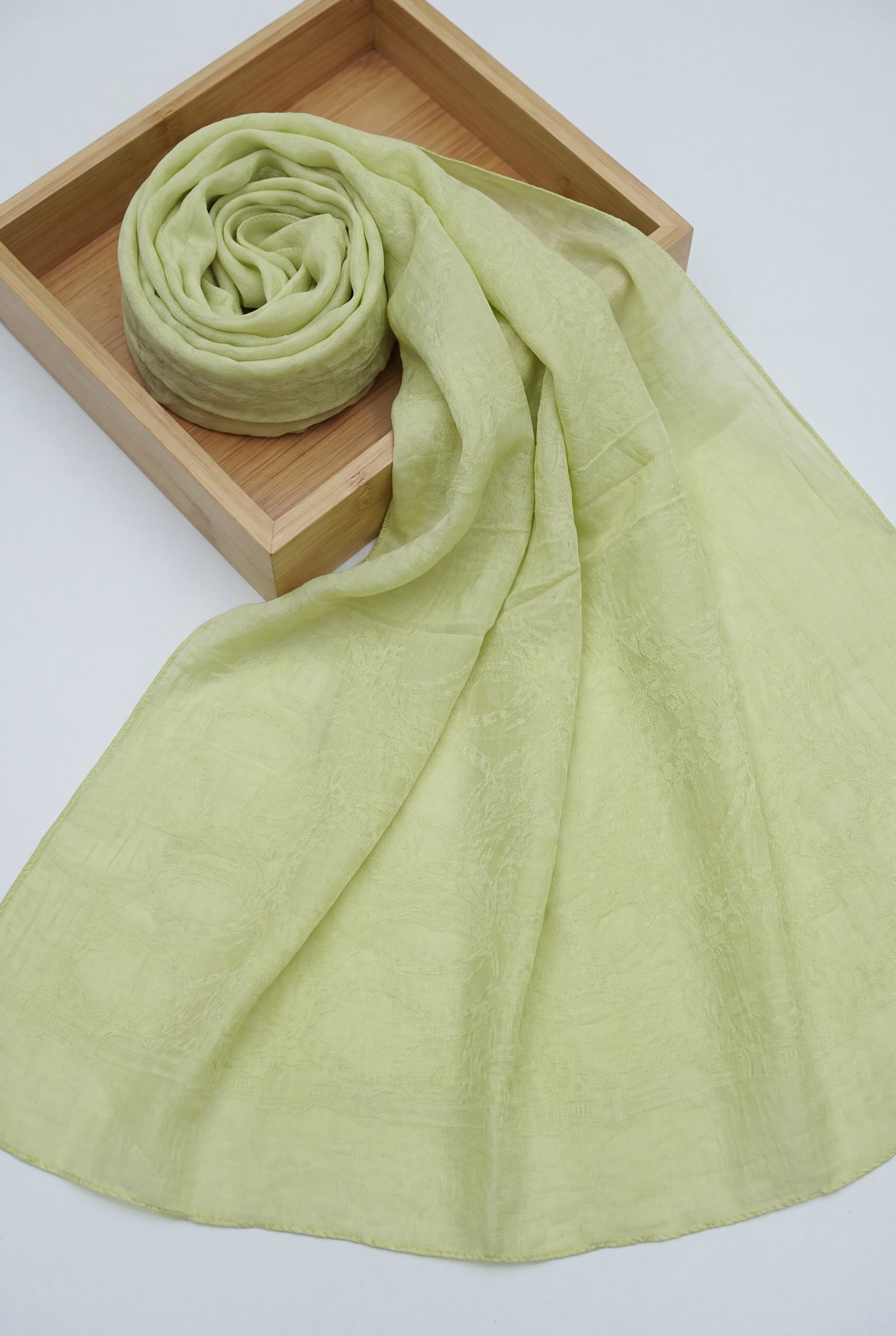 Chain Pattern Jacquard Shawl - Yellow - Podyumplus - by Peralane