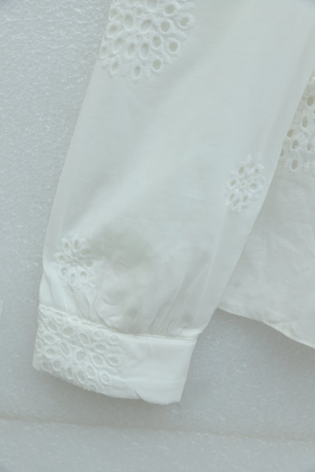 Ribbed Front Stone Button Peplum Lined Skirt Linen Look Set - White - Podyumplus - by Peralane - photo 8