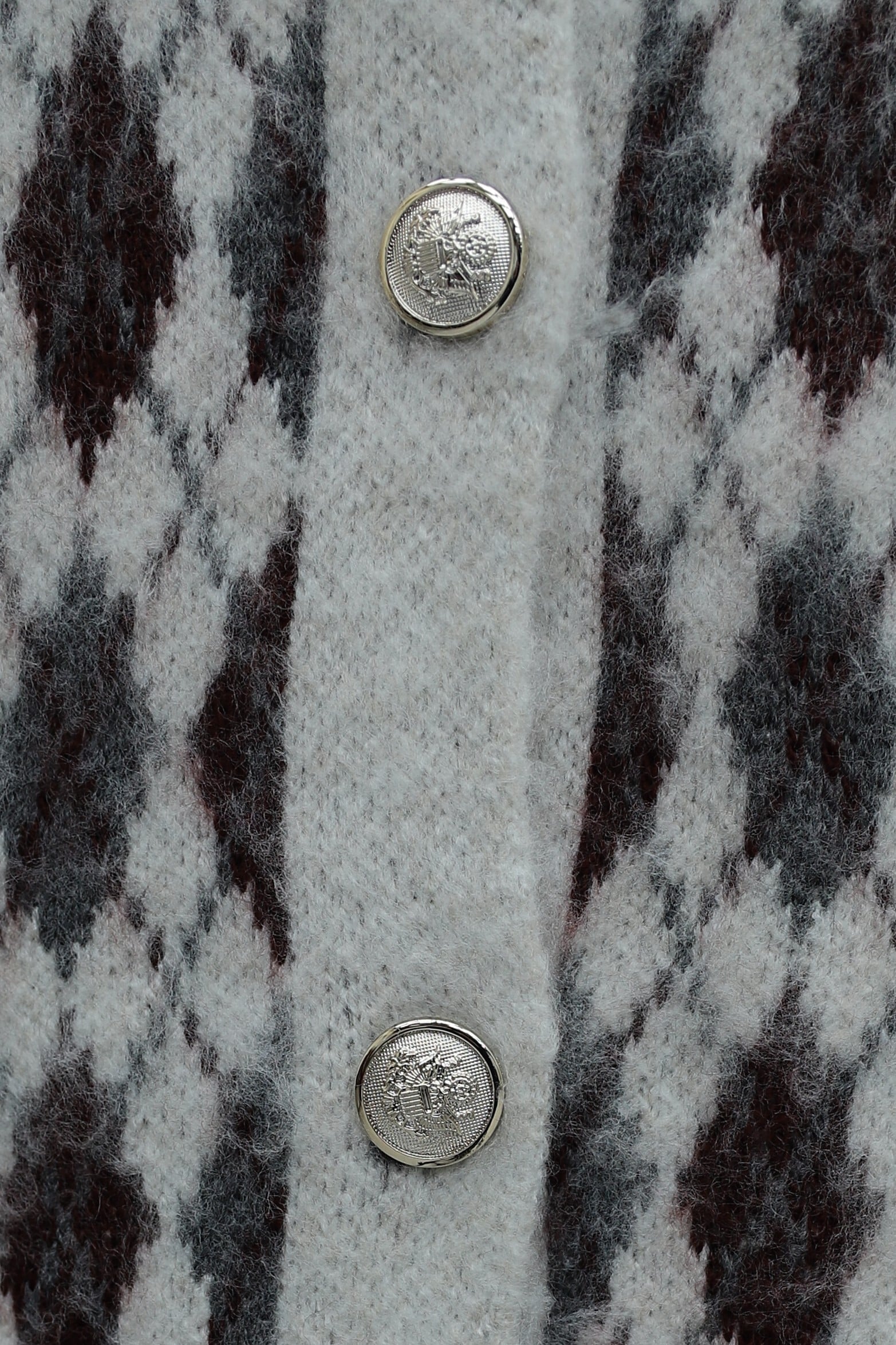 Cuffed Pocket Patterned Buttoned Soft Knit Cardigan - Stone Color - Podyumplus - by Peralane - photo 7