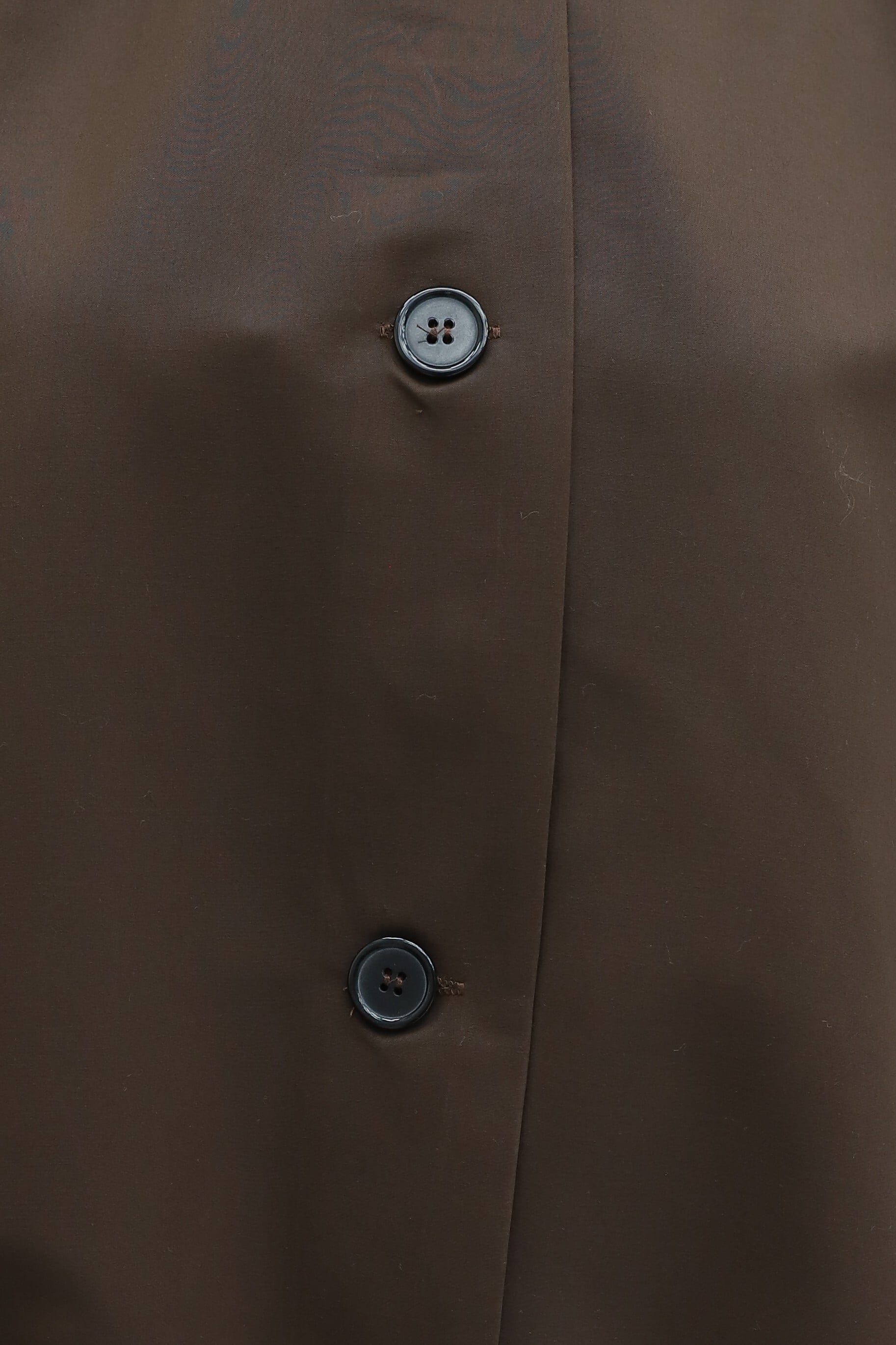 Brown Balloon Sleeve Double Pocket Lined Button Trench Coat - Podyumplus - by Peralane - photo 6