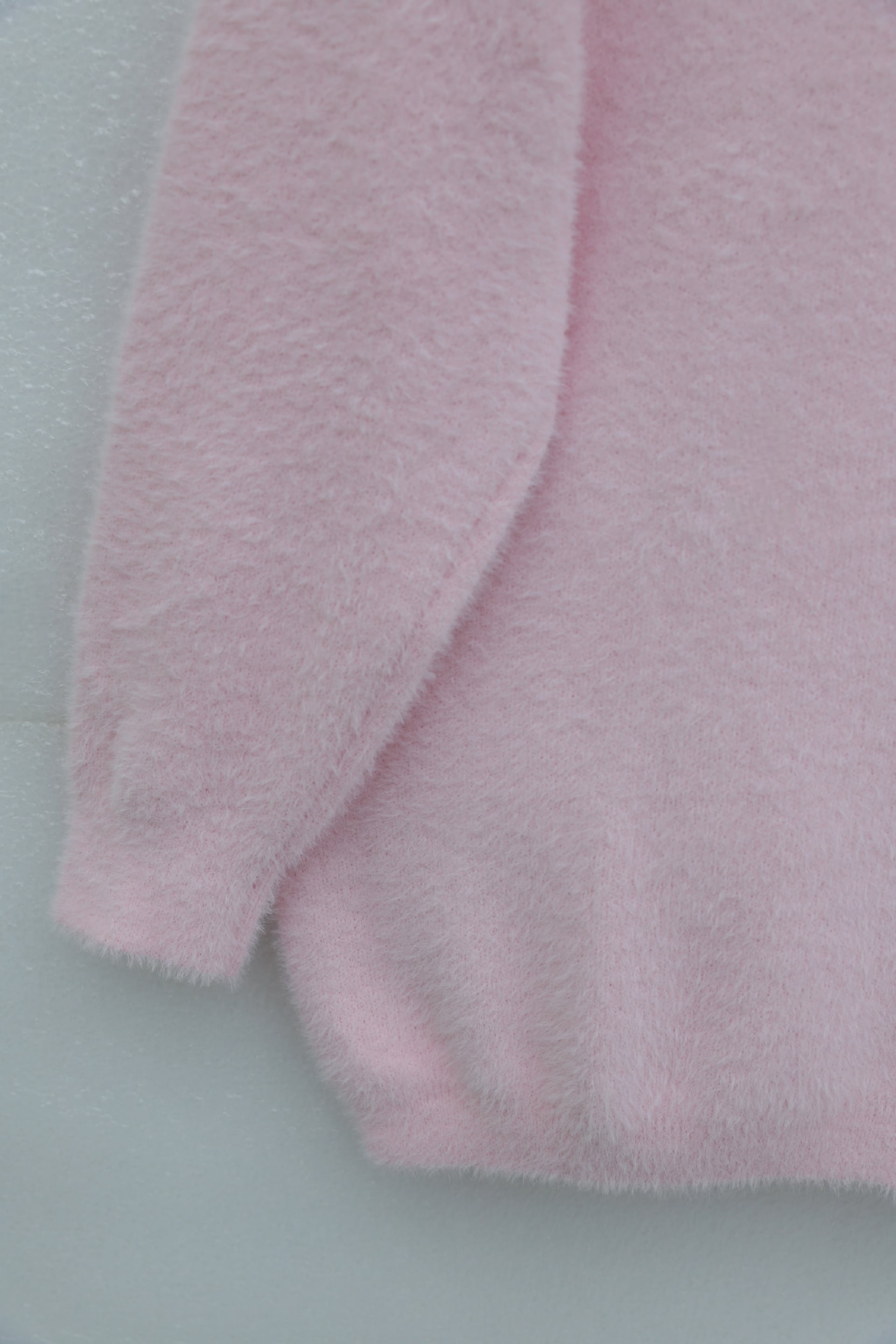 Button-Front Slouchy Knit Cardigan - Powder Pink - Podyumplus - by Peralane - photo 5