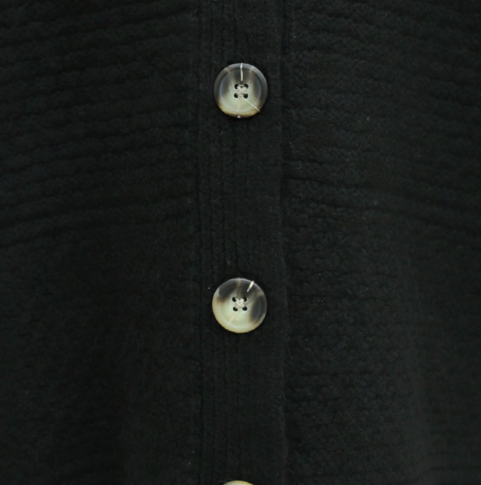 Black V-Neck Buttoned Relaxed Knit Cardigan - Podyumplus - by Peralane - photo 7