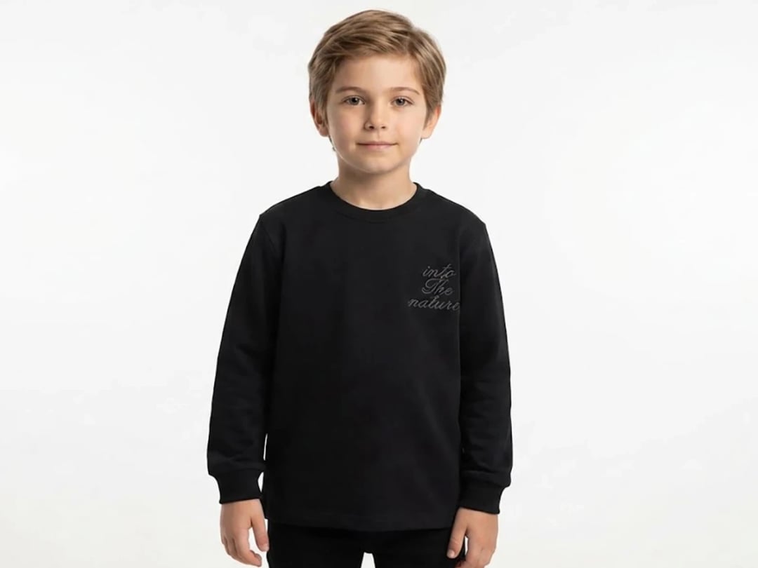Black Graphic Sweatshirt for Boys - Tanem Kids - by Peralane