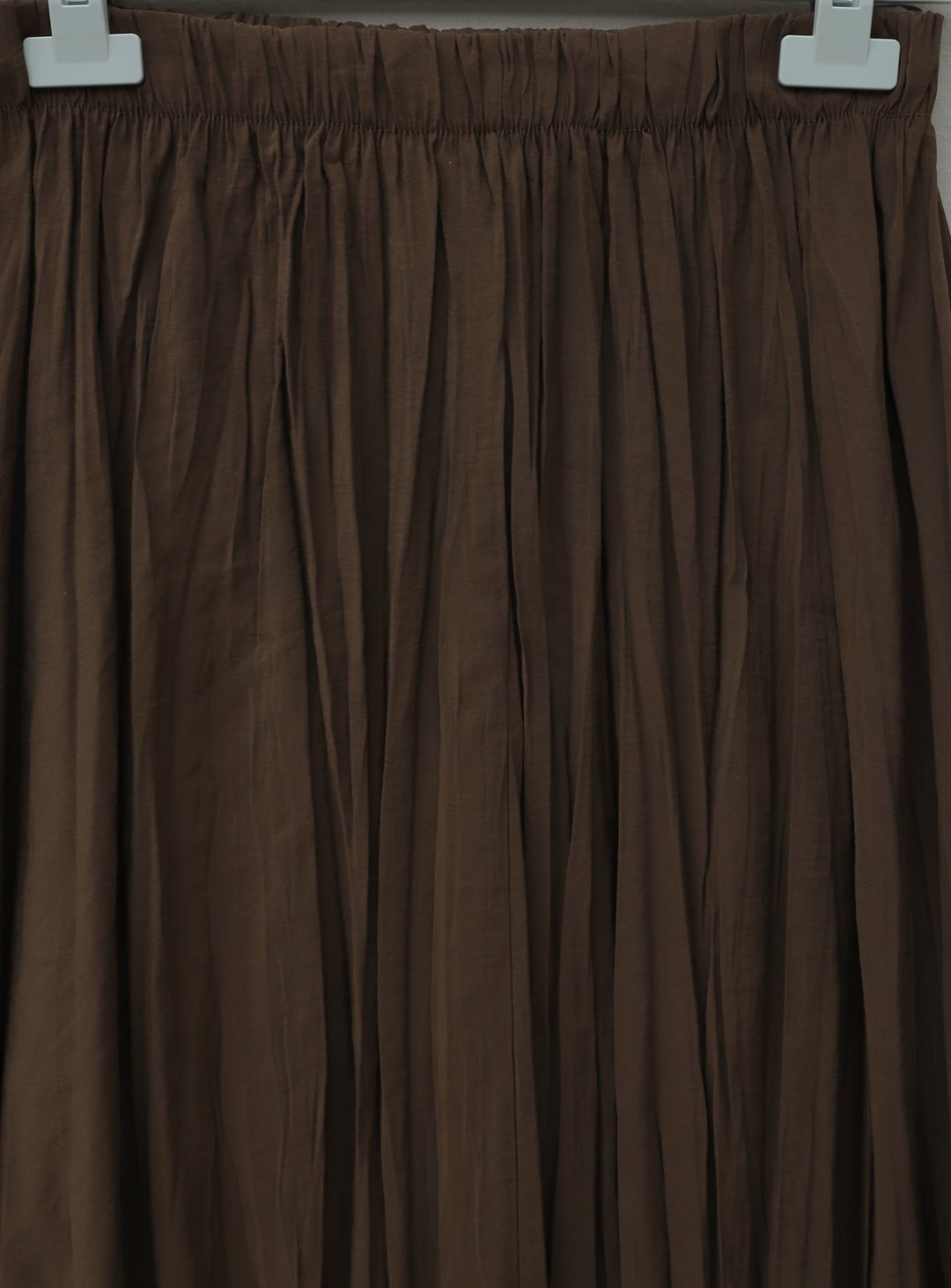 Brown Elasticated Waist Pleated Skirt for Women - Podyumplus - by Peralane - photo 7