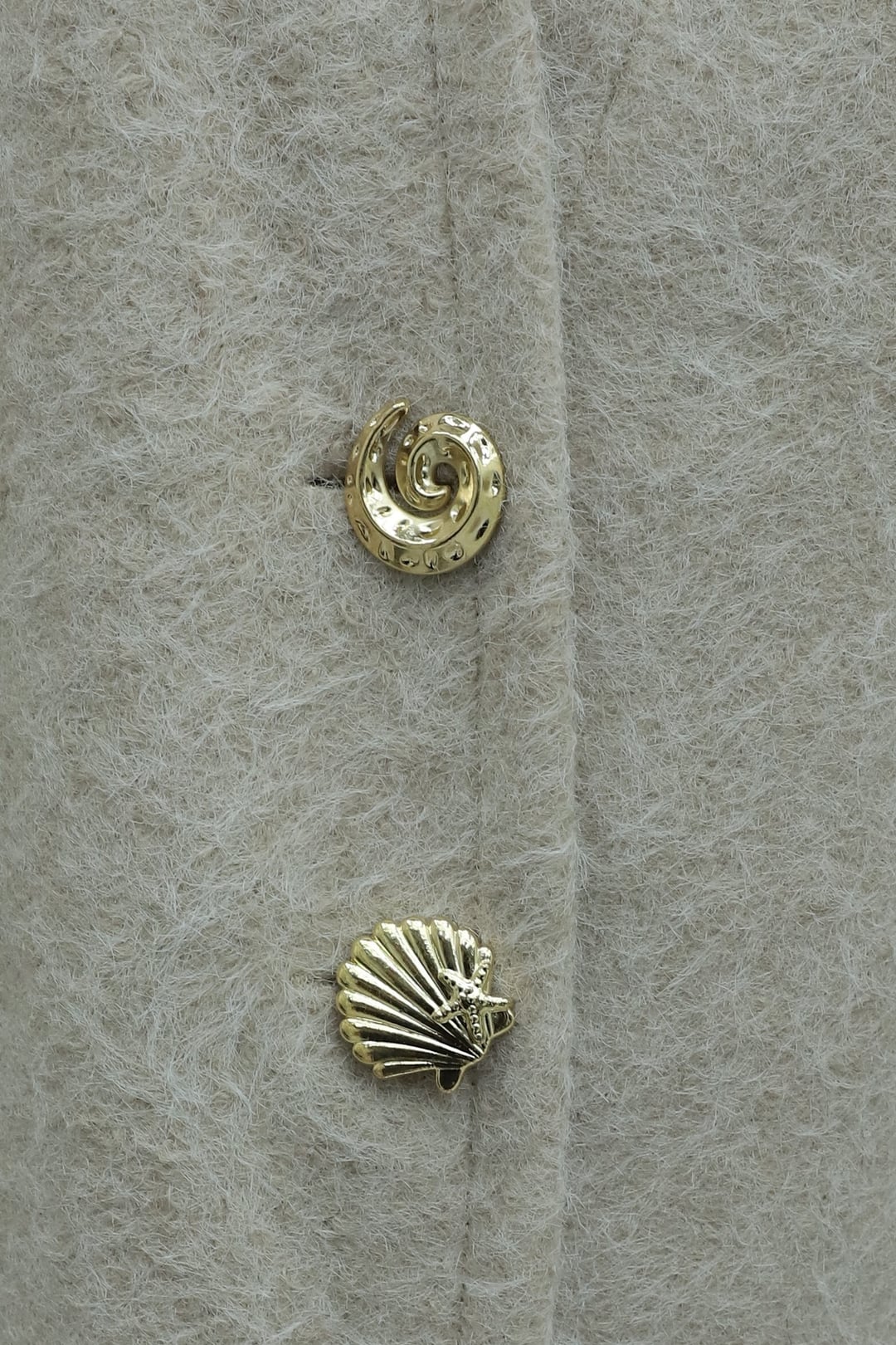 Figure Button V-Neck Cardigan - Mink - Podyumplus - by Peralane - photo 7
