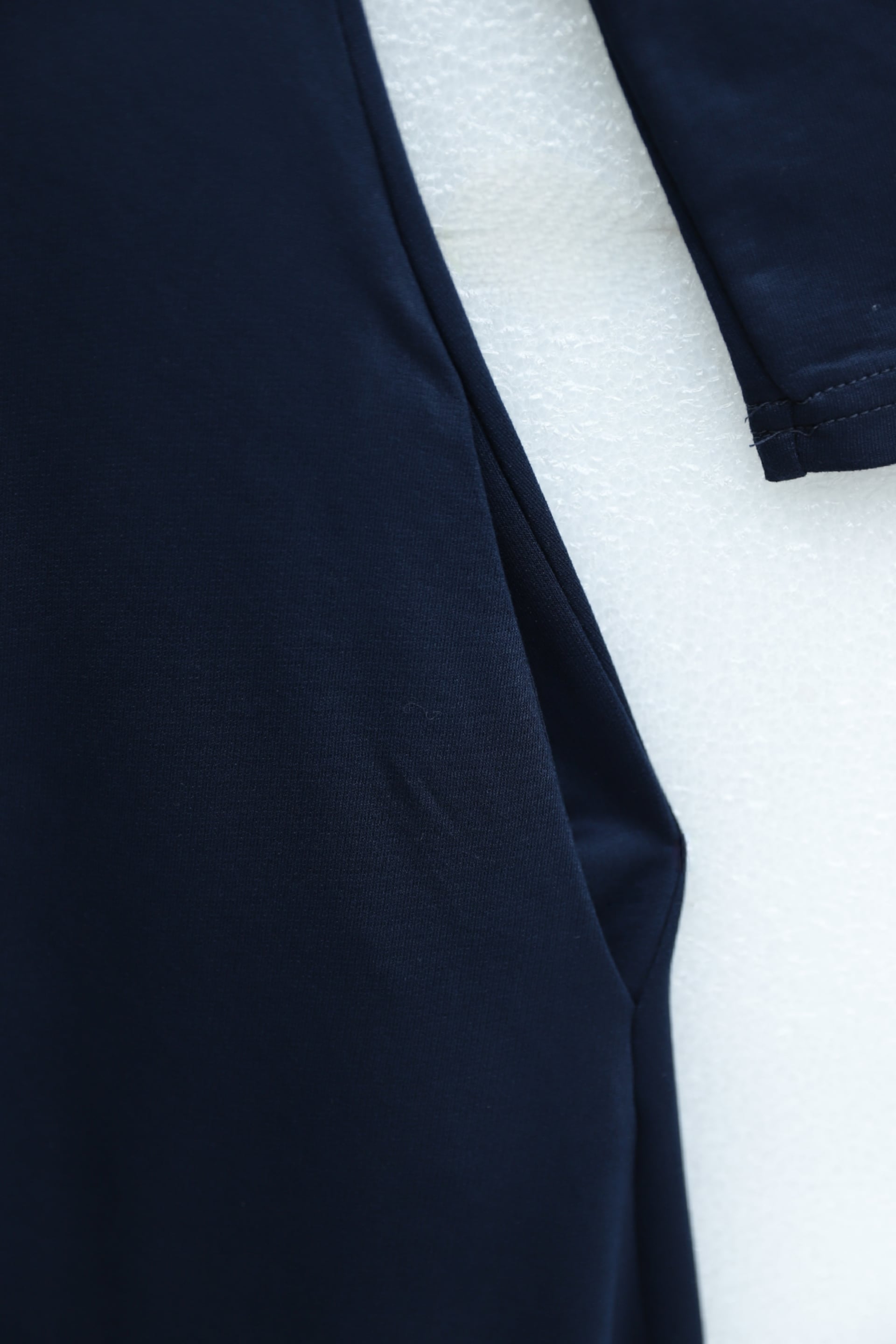 Half Zip Collared Long Oysho Dress - Navy Blue - Podyumplus - by Peralane - photo 8