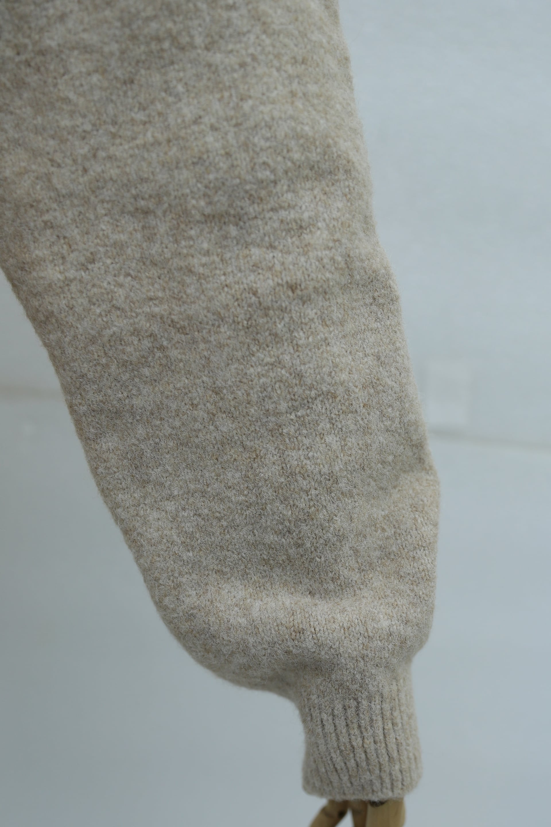 V-Neck Button Front Soft Knit Cardigan - Light Beige - Podyumplus - by Peralane - photo 5