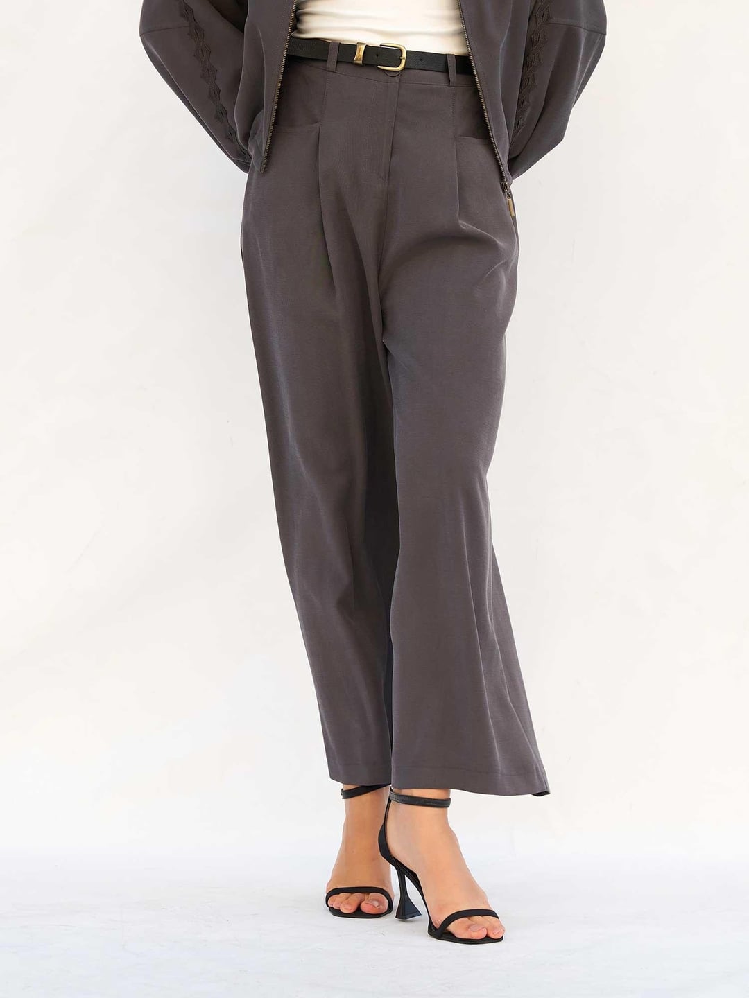 Horizontal Pocket Detail Palazzo Trousers - Lefon - by Peralane - photo 6