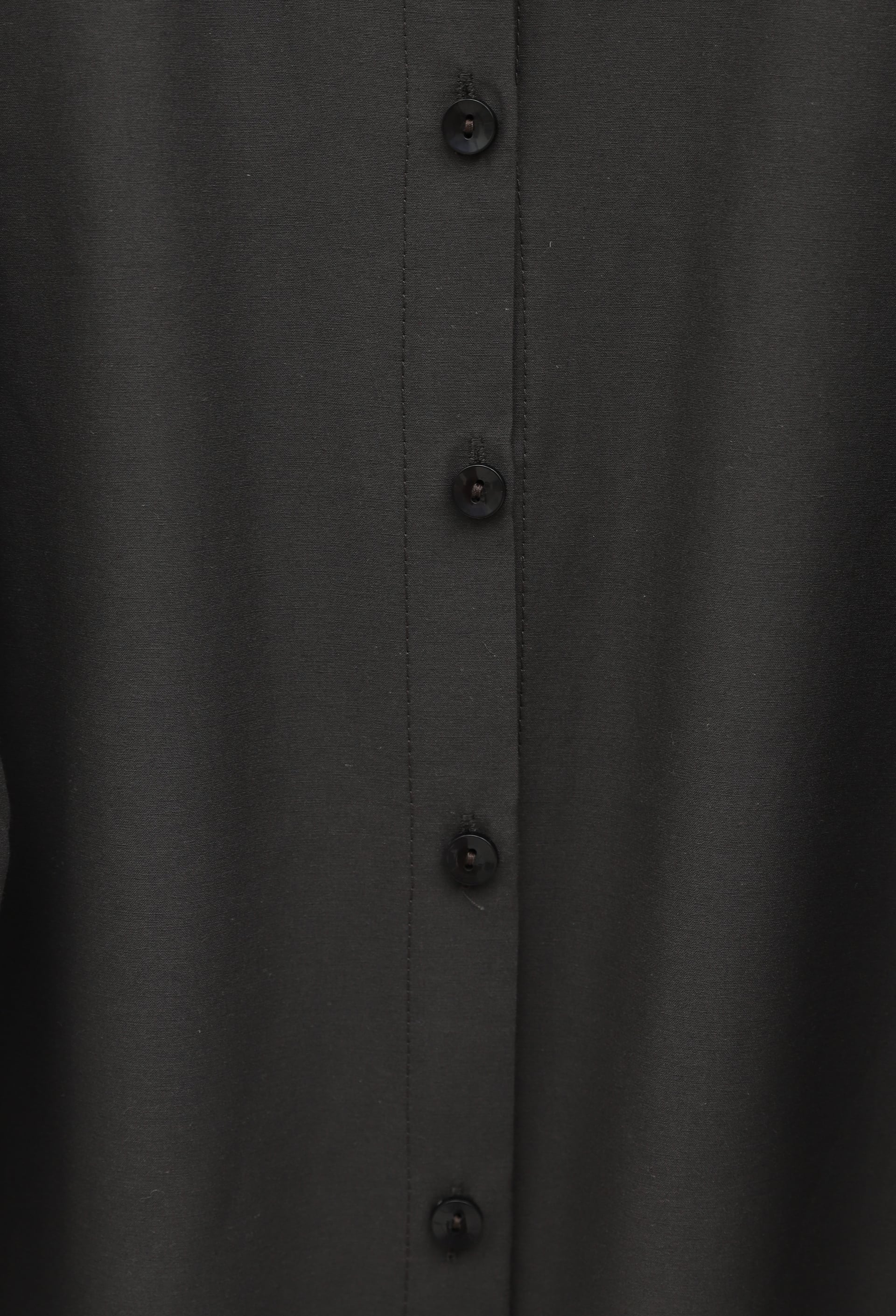 Balloon Sleeve Buttoned Short Poplin Shirt - Dark Brown - Podyumplus - by Peralane - photo 5