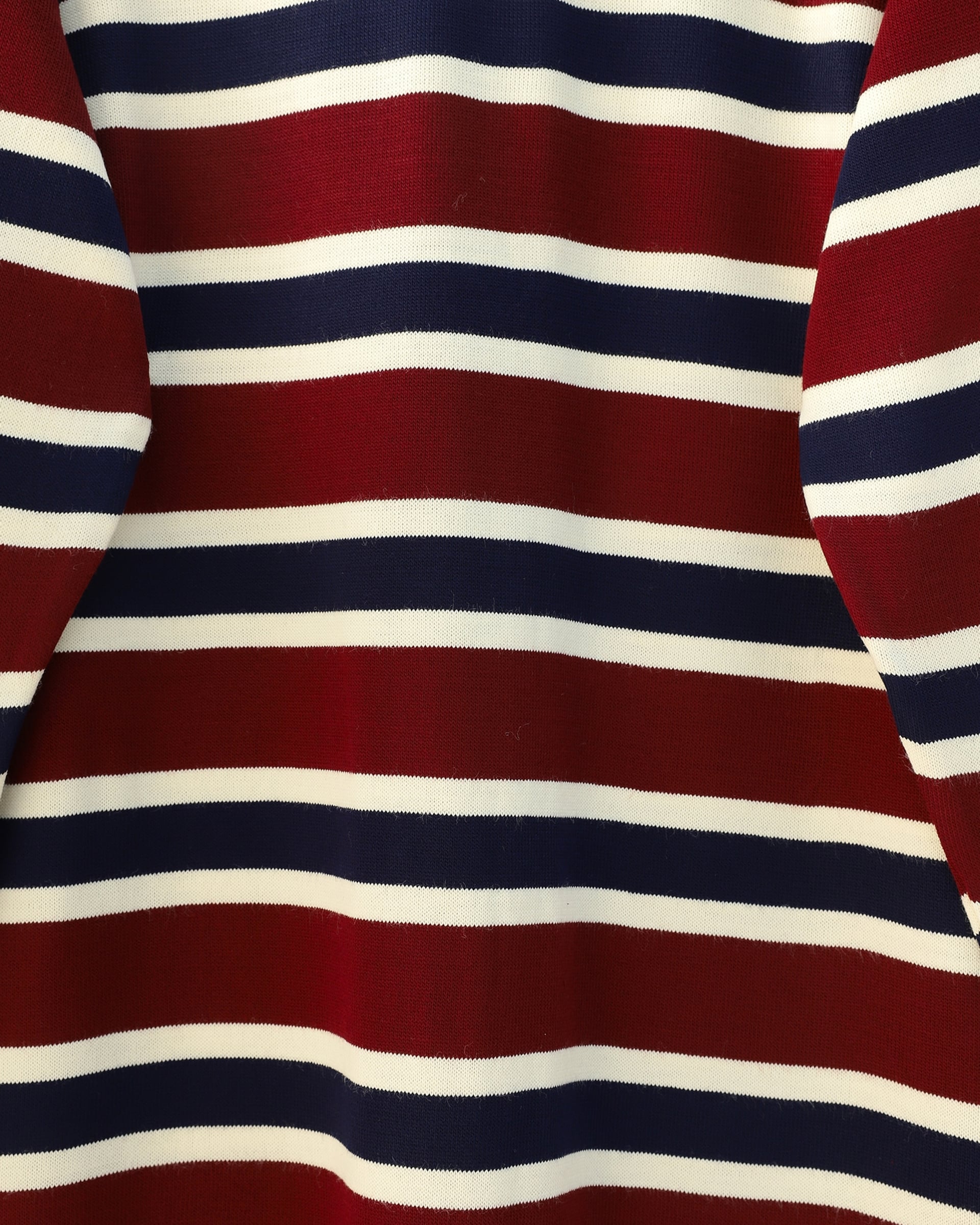 Round Neck Colorful Striped Casual Knit Tunic and Pants Set - Burgundy - Podyumplus - by Peralane - photo 4