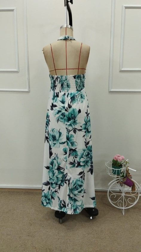 Women's Halter Neck Floral Maxi Dress - Janes - by Peralane - photo 7