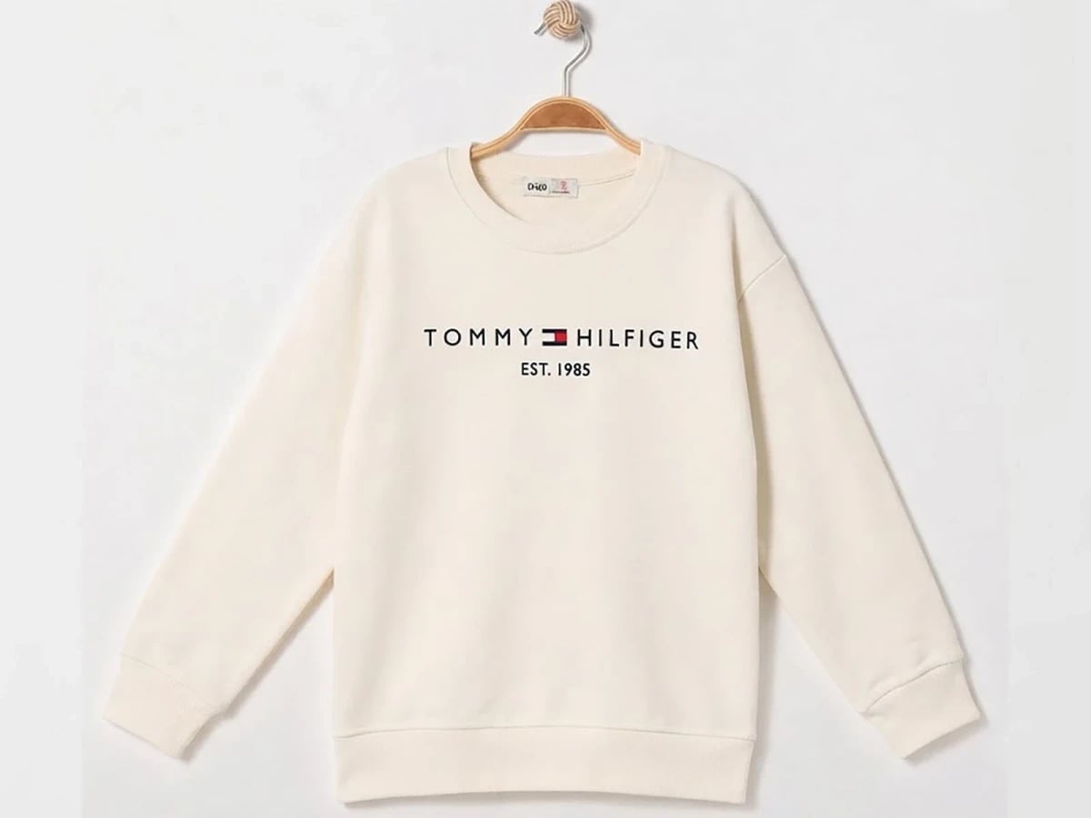Crew Neck Text Print Boys' Sweatshirt - Ruhat Kids - by Peralane